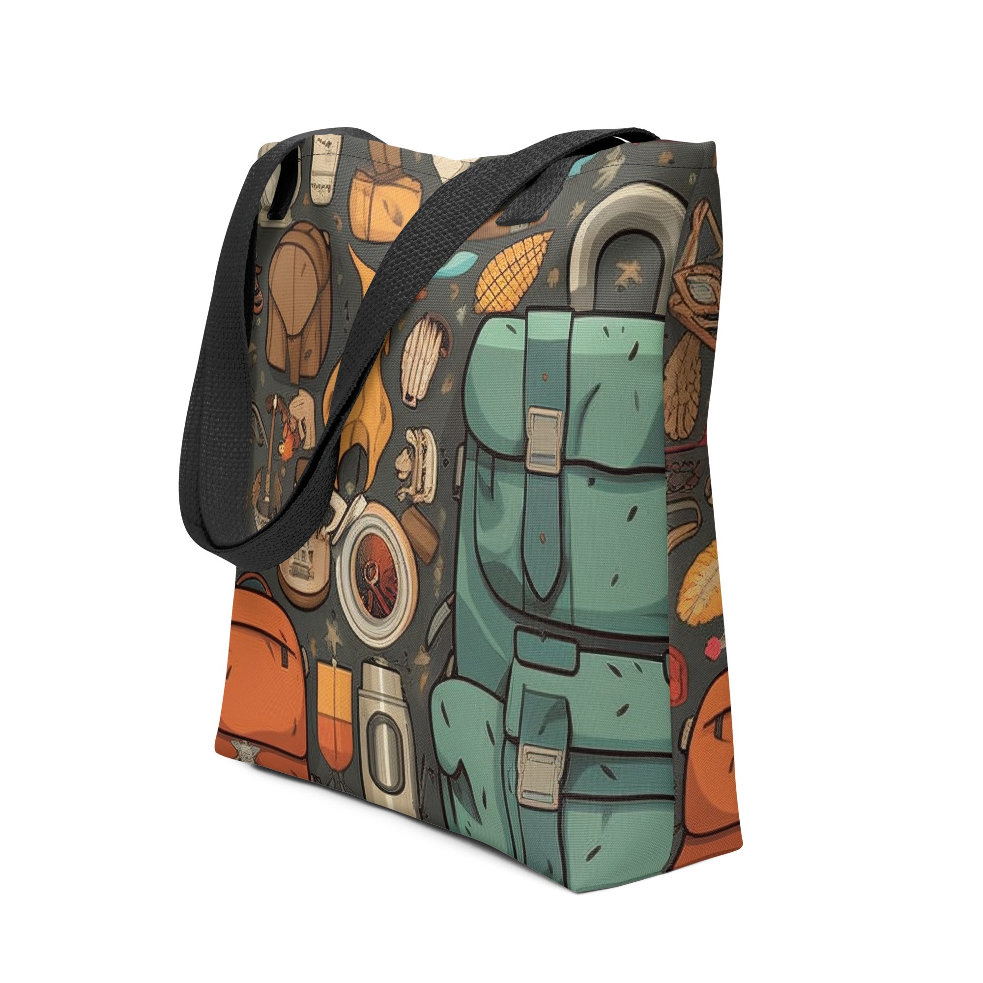 Adventure Gear Print Tote Bag by Visual Verse - Image 1