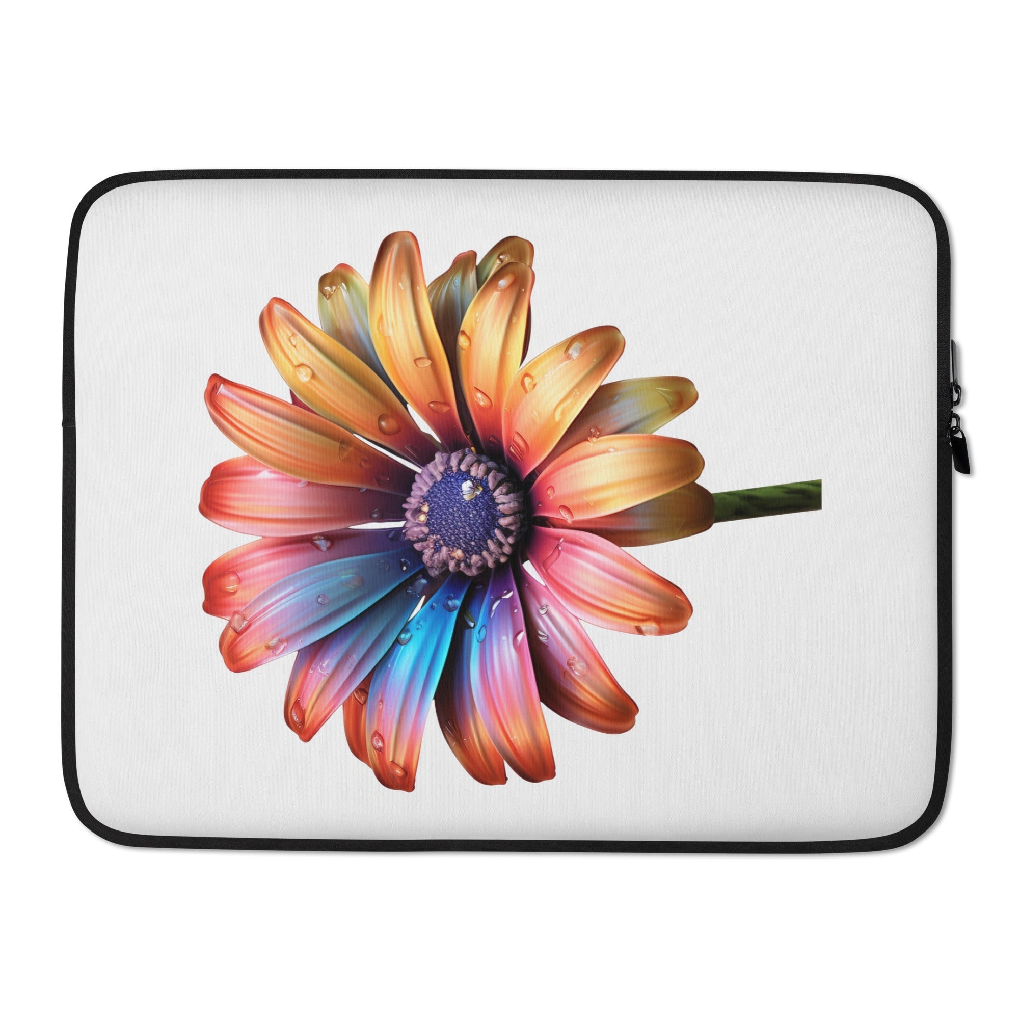 African Daisy Flower Laptop Sleeve by Visual Verse - Image 1