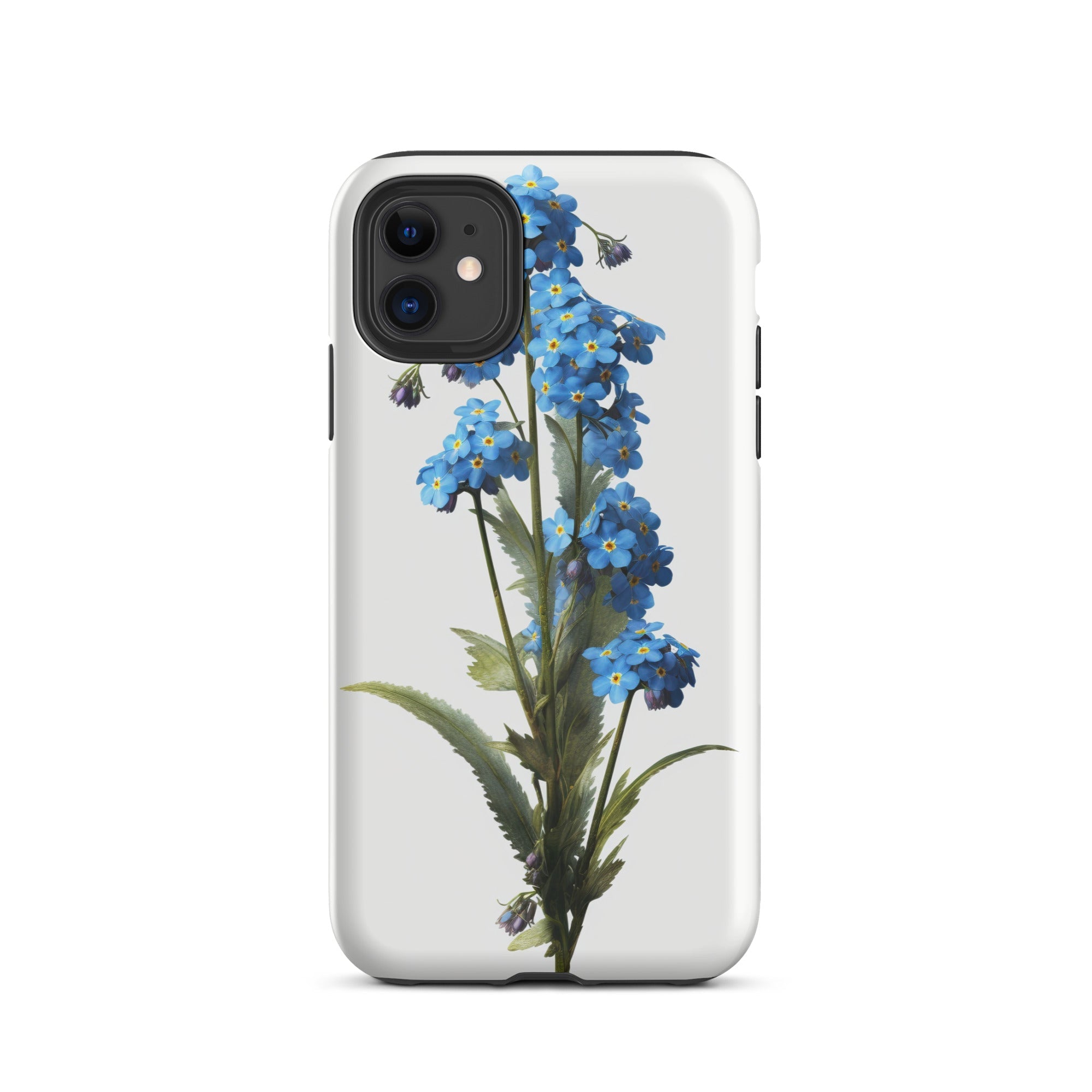 Alpine Forget-Me-Not Flower iPhone Case by Visual Verse - Image 2