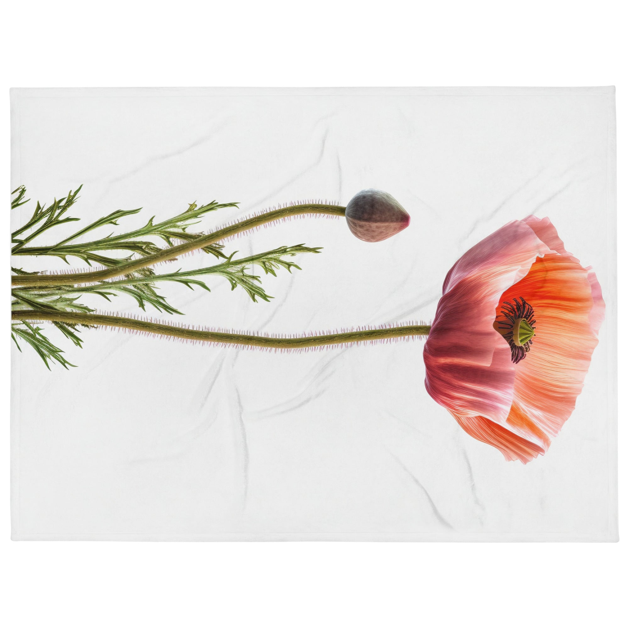 Alpine Poppy Flower Blanket by Visual Verse - Image 1