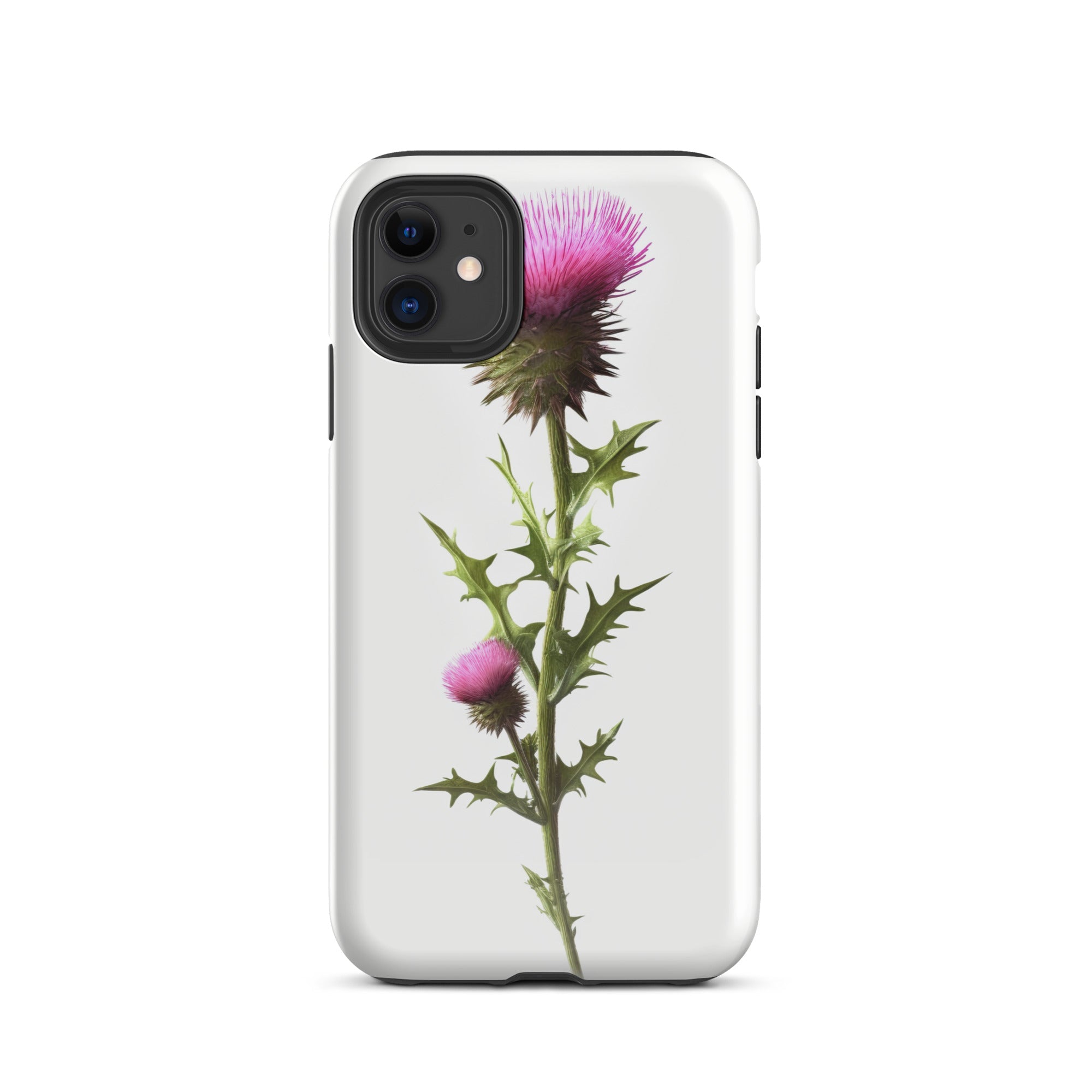 Alpine Thistle Flower iPhone Case by Visual Verse - Image 1