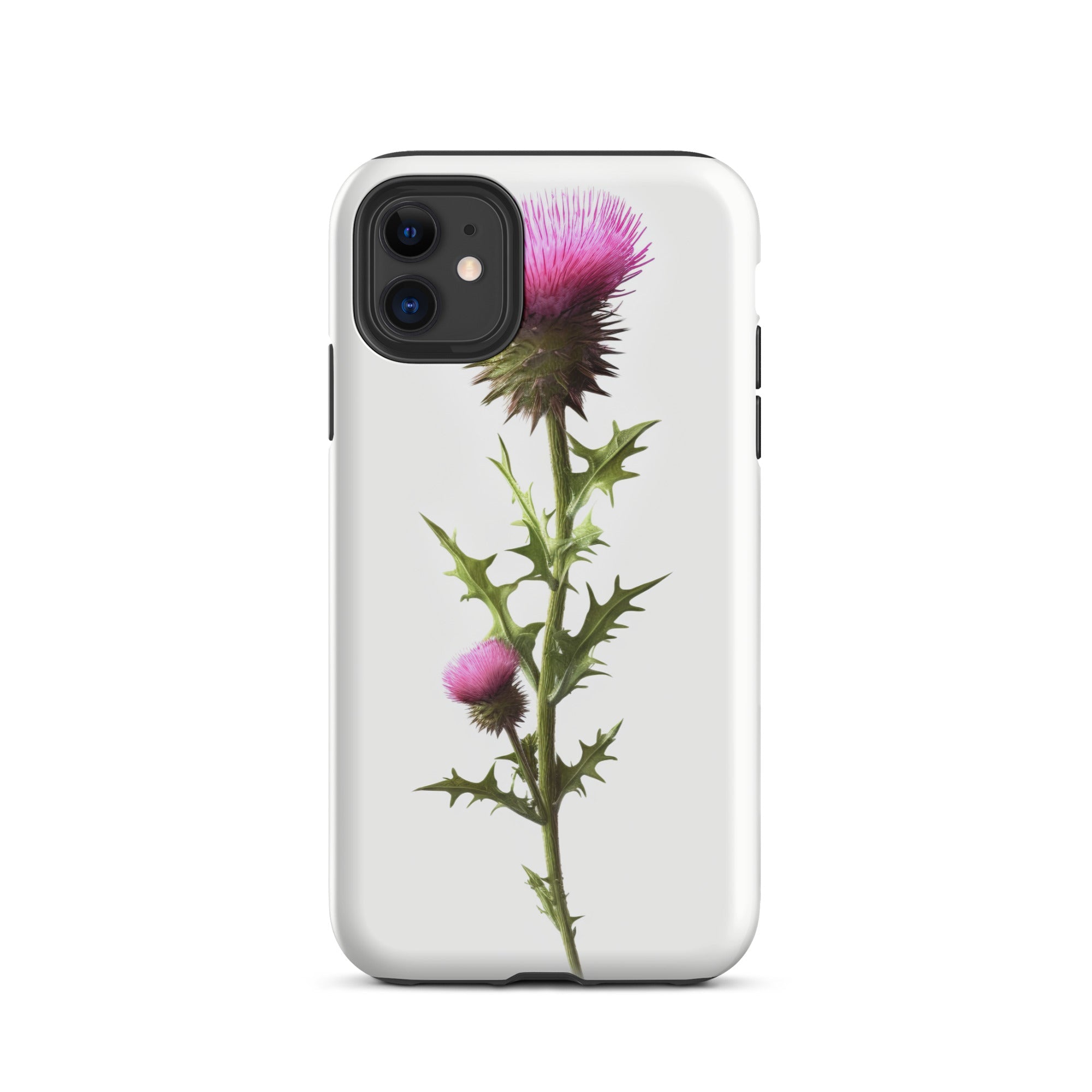 Alpine Thistle Flower iPhone Case by Visual Verse - Image 2