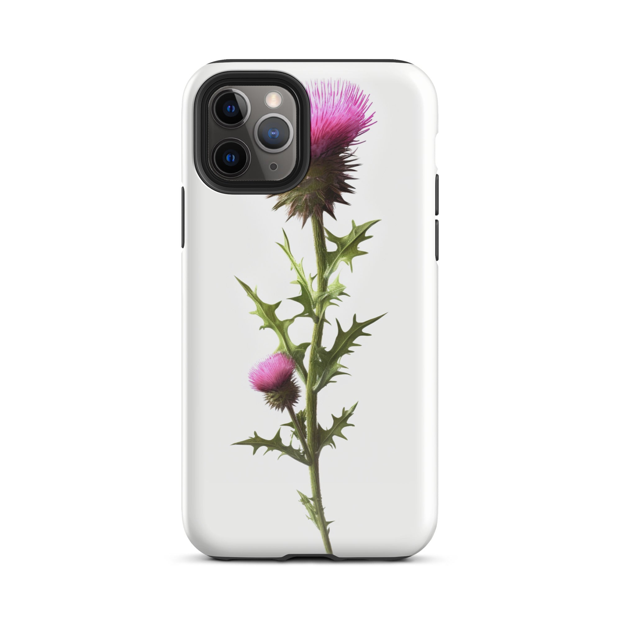 Alpine Thistle Flower iPhone Case by Visual Verse - Image 3