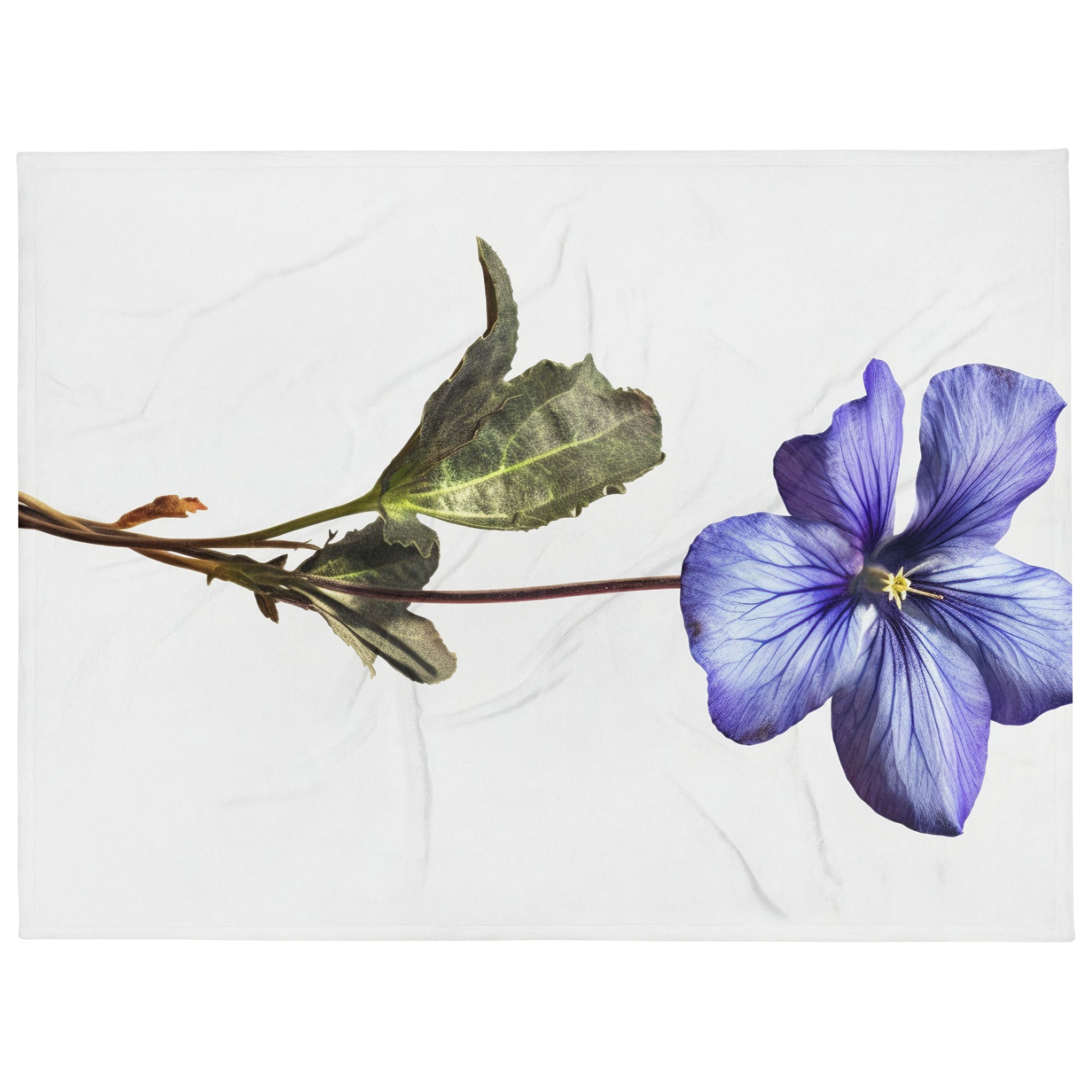 Alpine Violet Flower Blanket by Visual Verse - Image 1