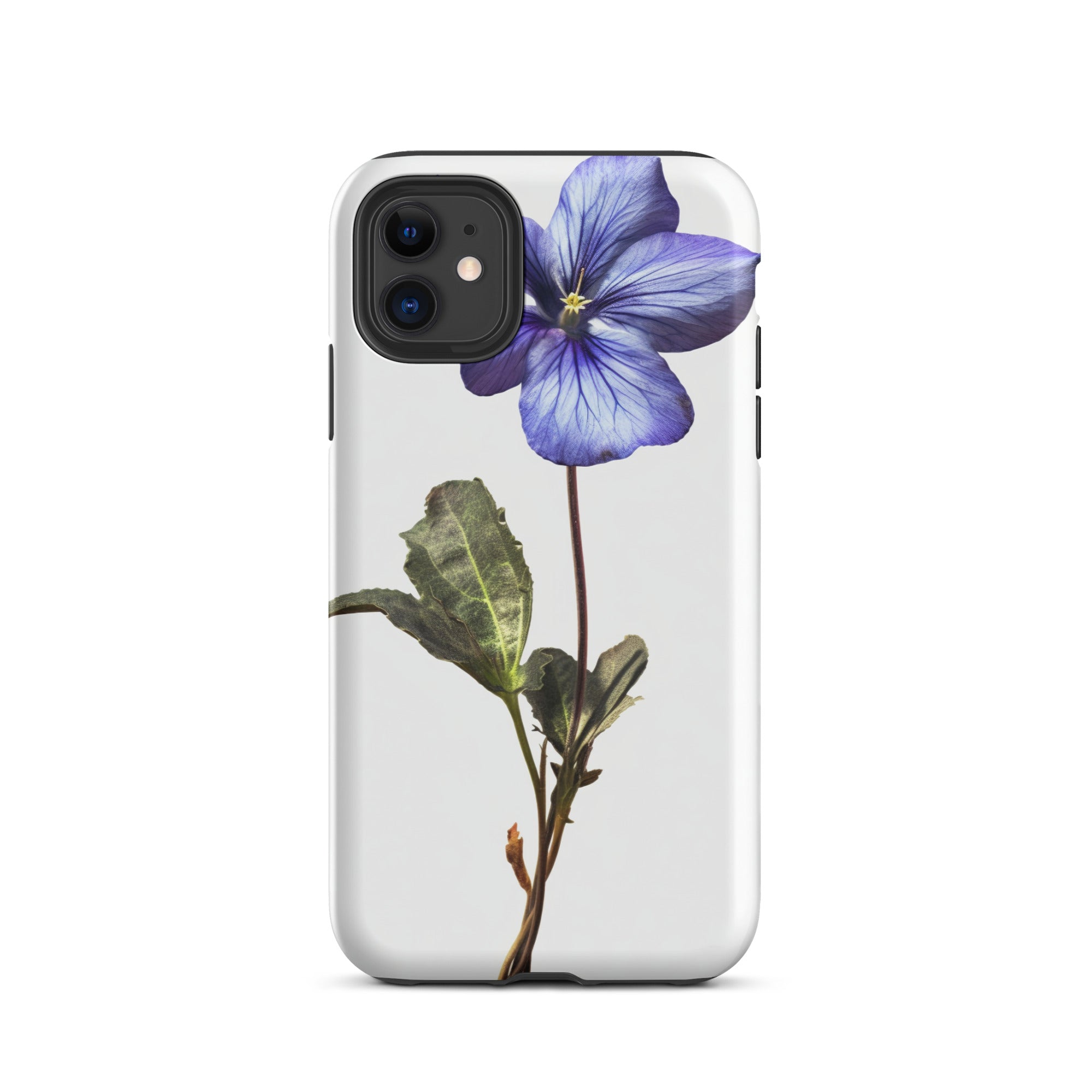 Alpine Violet Flower iPhone Case by Visual Verse - Image 2
