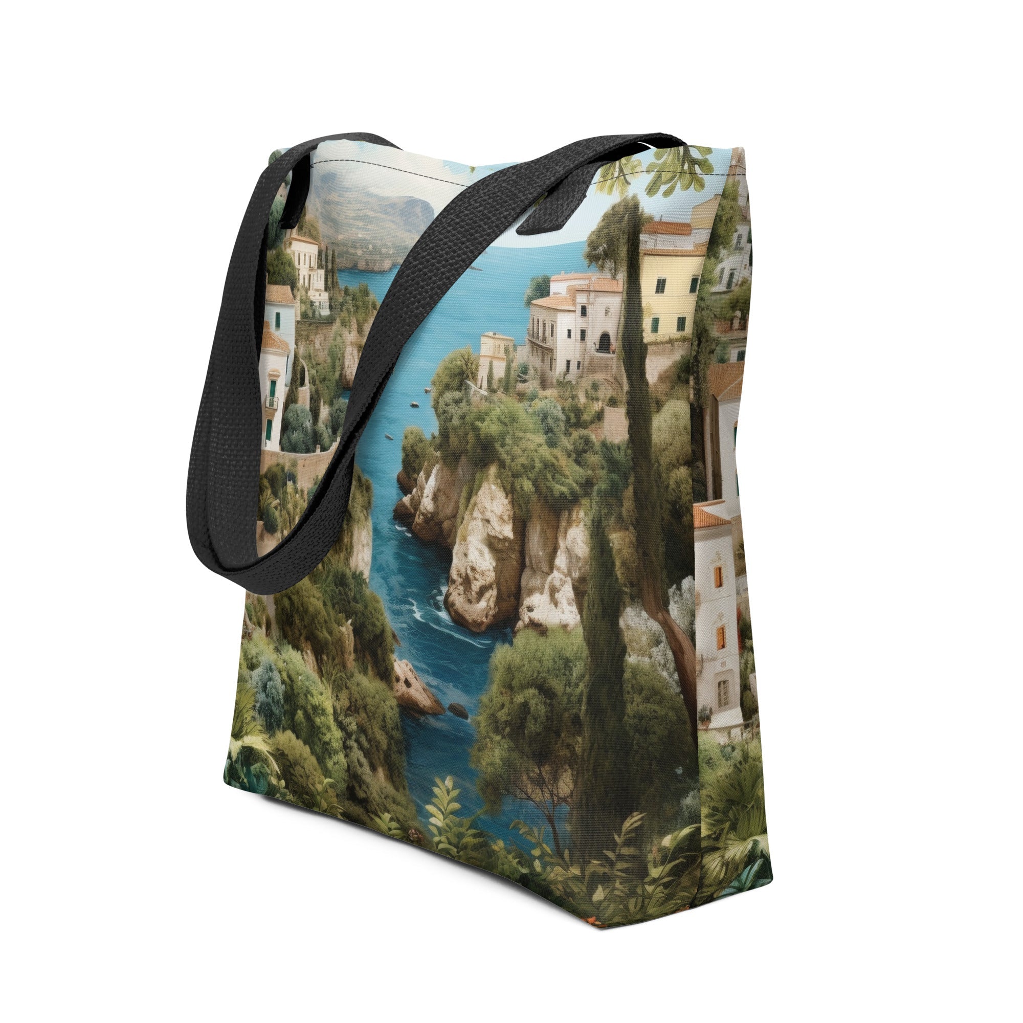 Amalfi Coast Italy Tote Bag by Visual Verse - Image 1