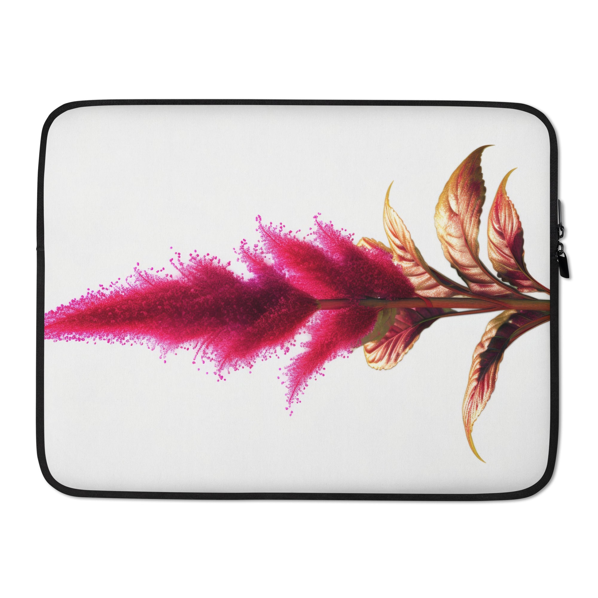 Amaranth Flower Laptop Sleeve by Visual Verse - Image 1