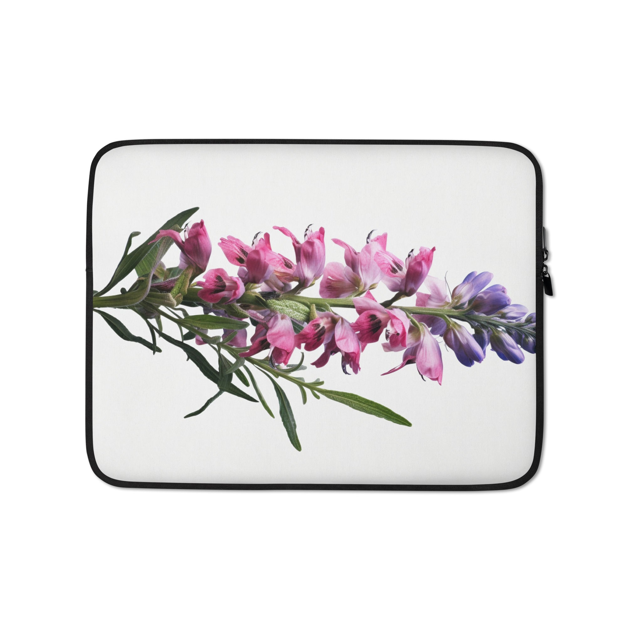 Angelonia Flower Laptop Sleeve by Visual Verse - Image 2