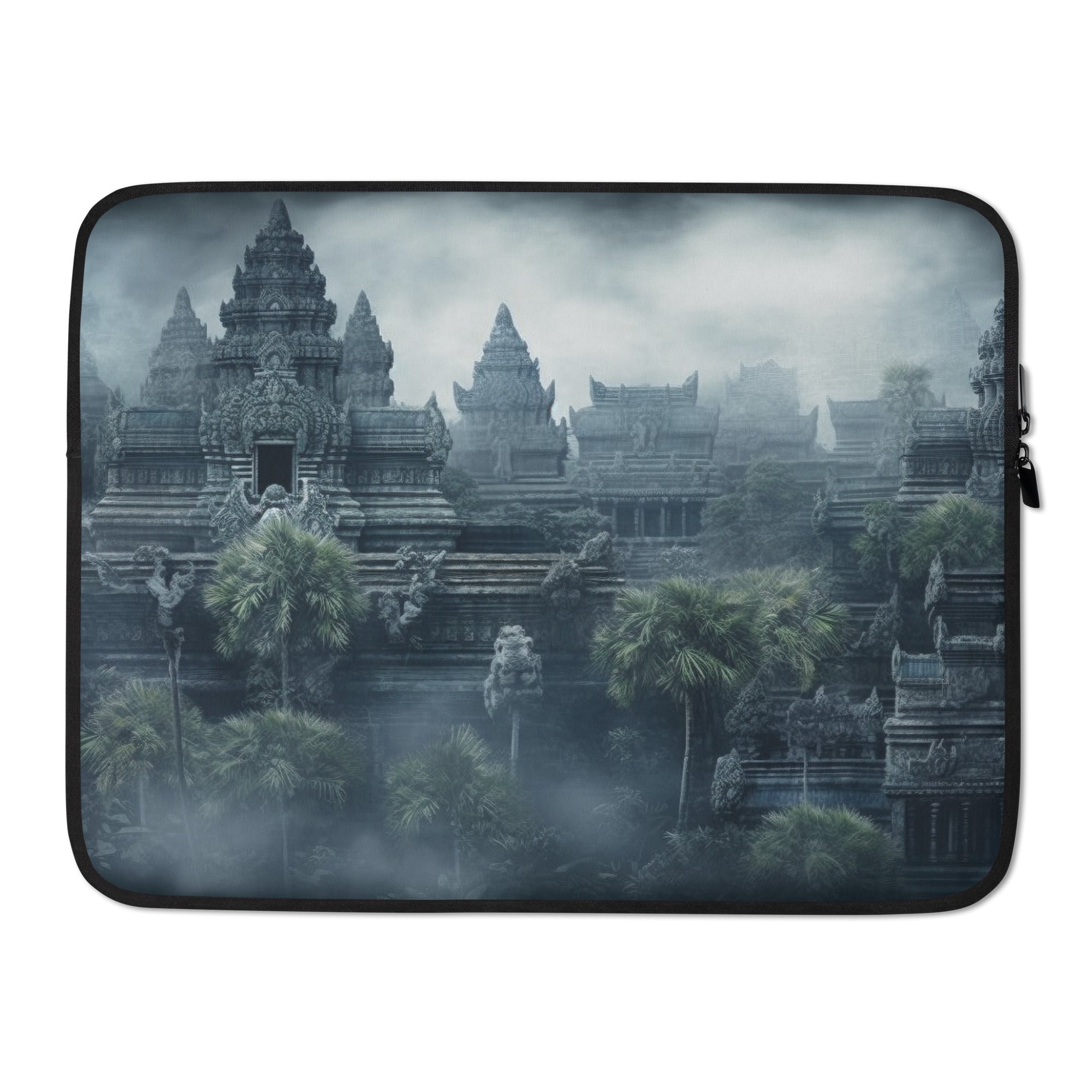 Angkor Wat Cambodia Laptop Sleeve by Visual Verse - Image 1
