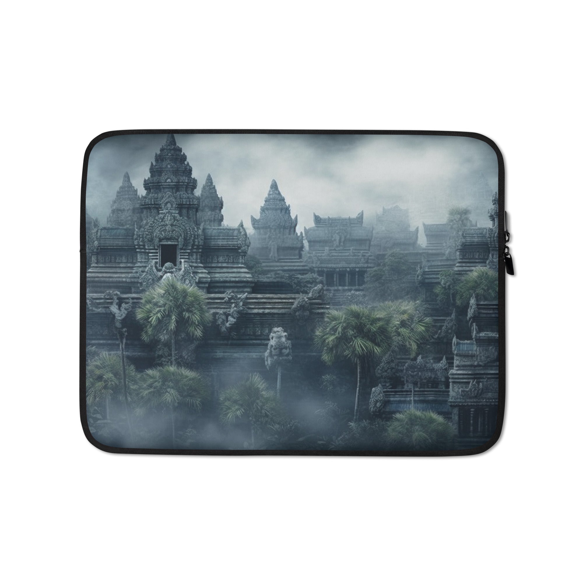 Angkor Wat Cambodia Laptop Sleeve by Visual Verse - Image 2