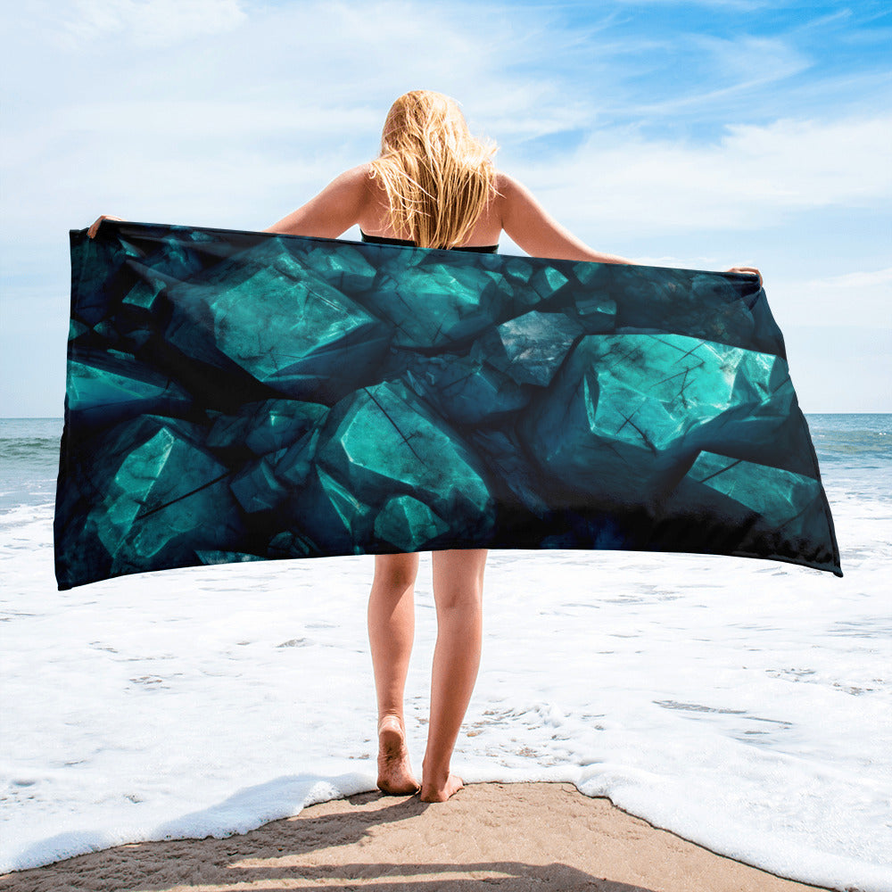 Apatite Rock Beach Towel by Visual Verse - Image 2