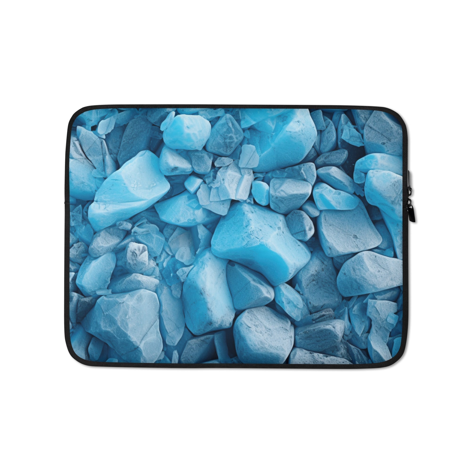 Aquamarine Rock Laptop Sleeve by Visual Verse - Image 2