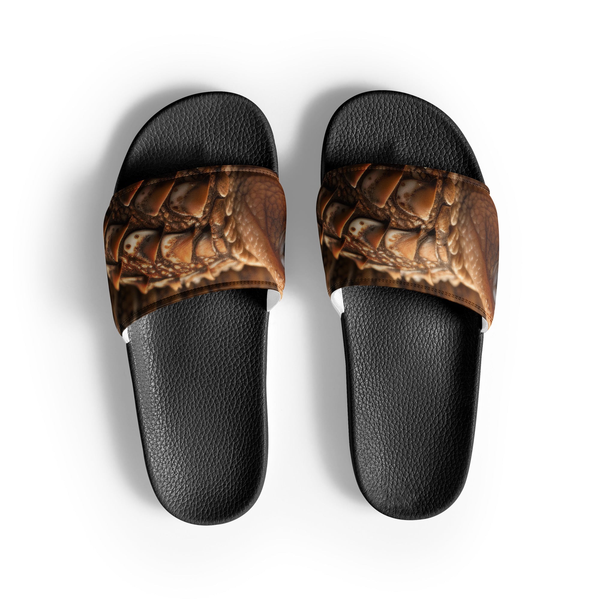 Armadillo Shell Men's Slides by Visual Verse - Image 1