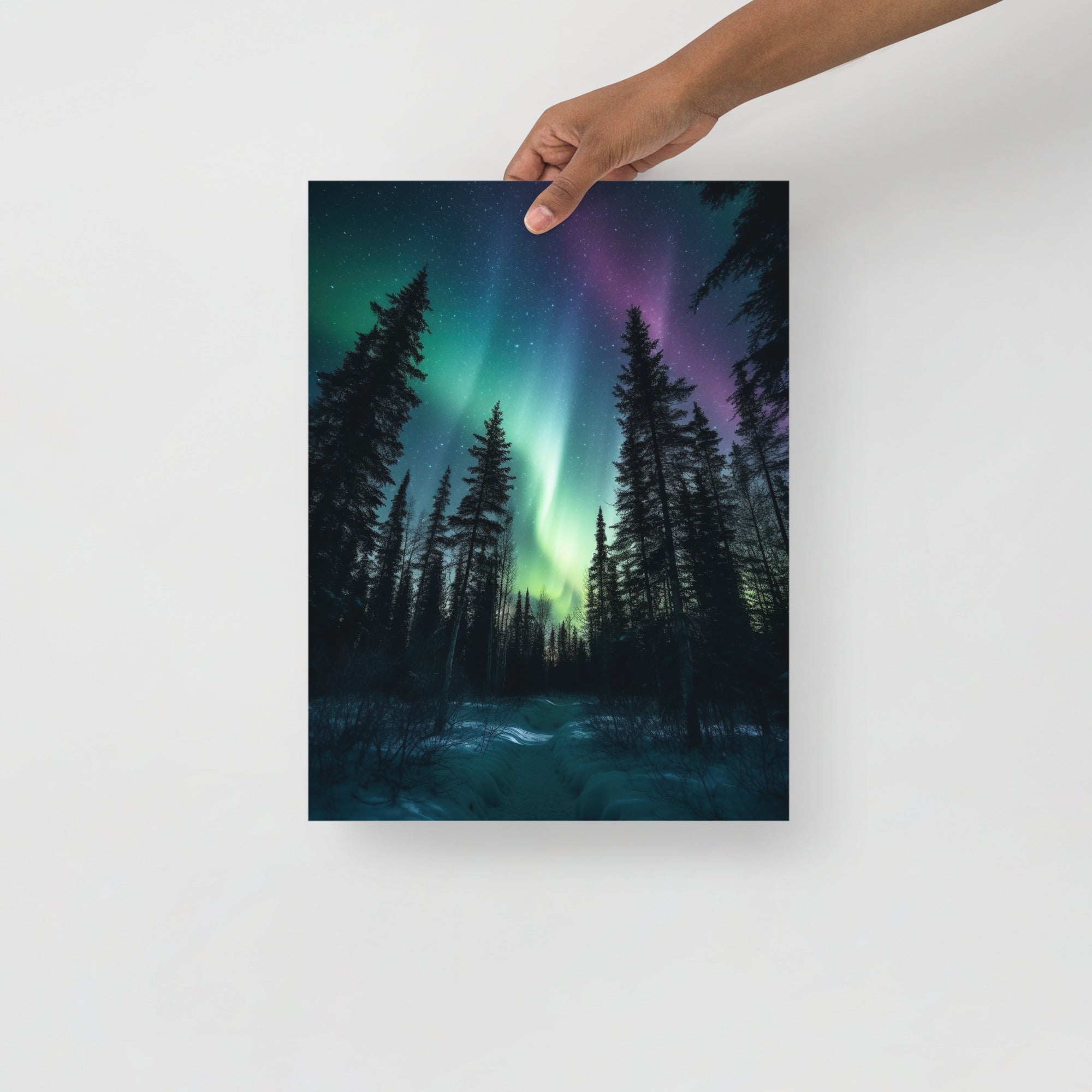 Aurora Borealis Celestial Dance Art Poster by Visual Verse - Image 4