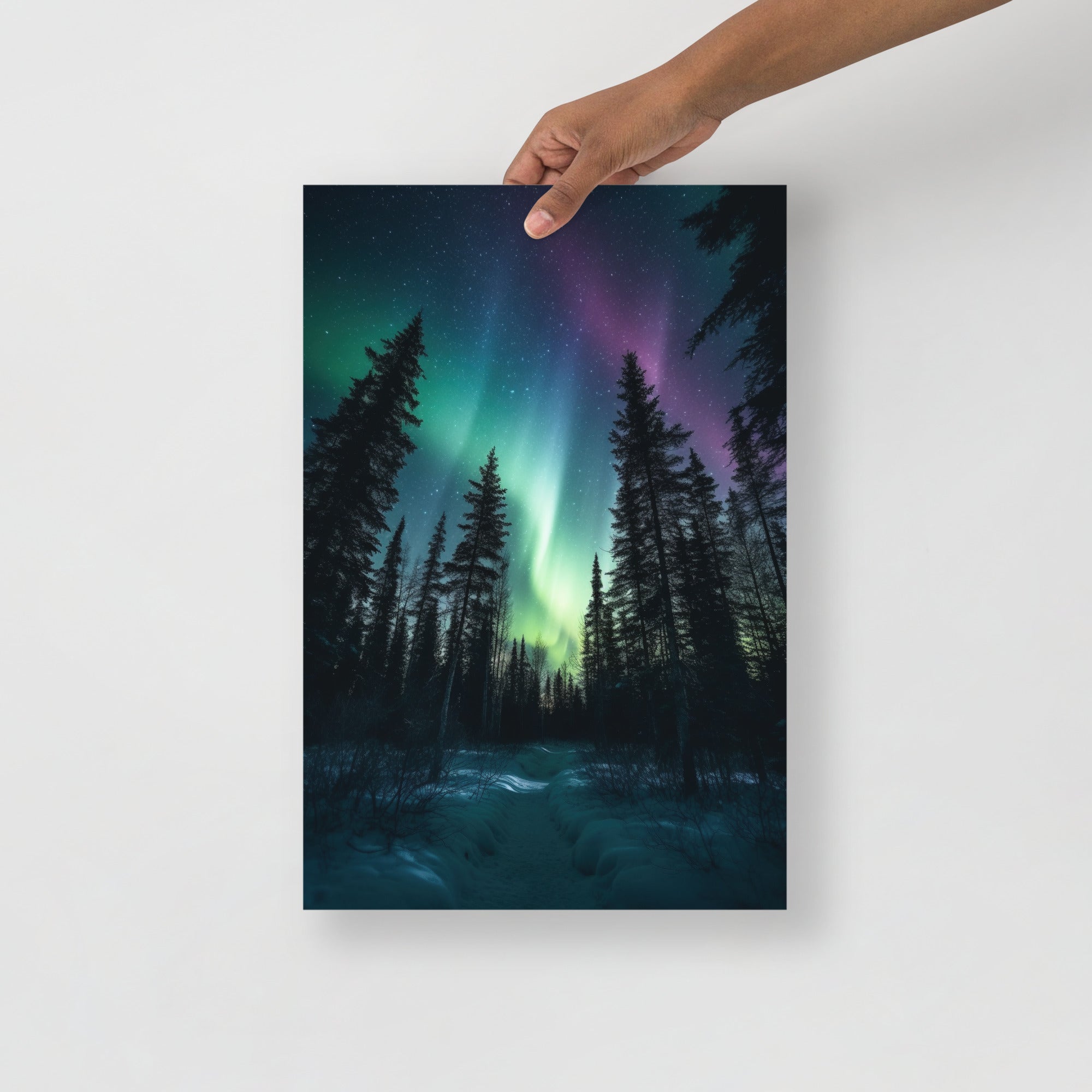 Aurora Borealis Celestial Dance Art Poster by Visual Verse - Image 5
