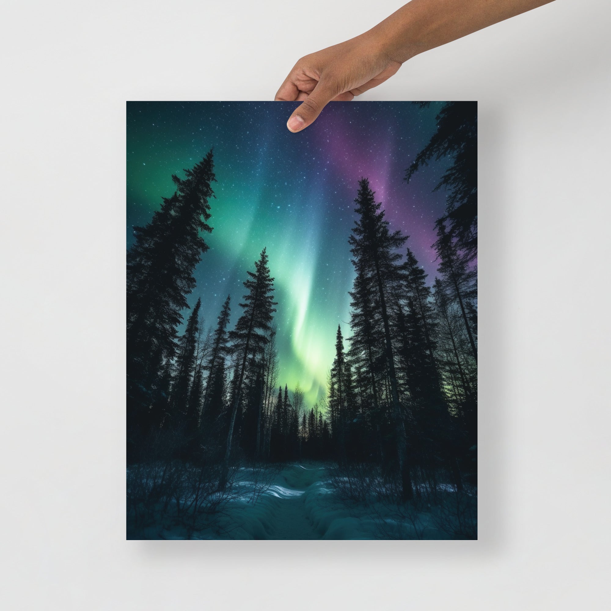 Aurora Borealis Celestial Dance Art Poster by Visual Verse - Image 6