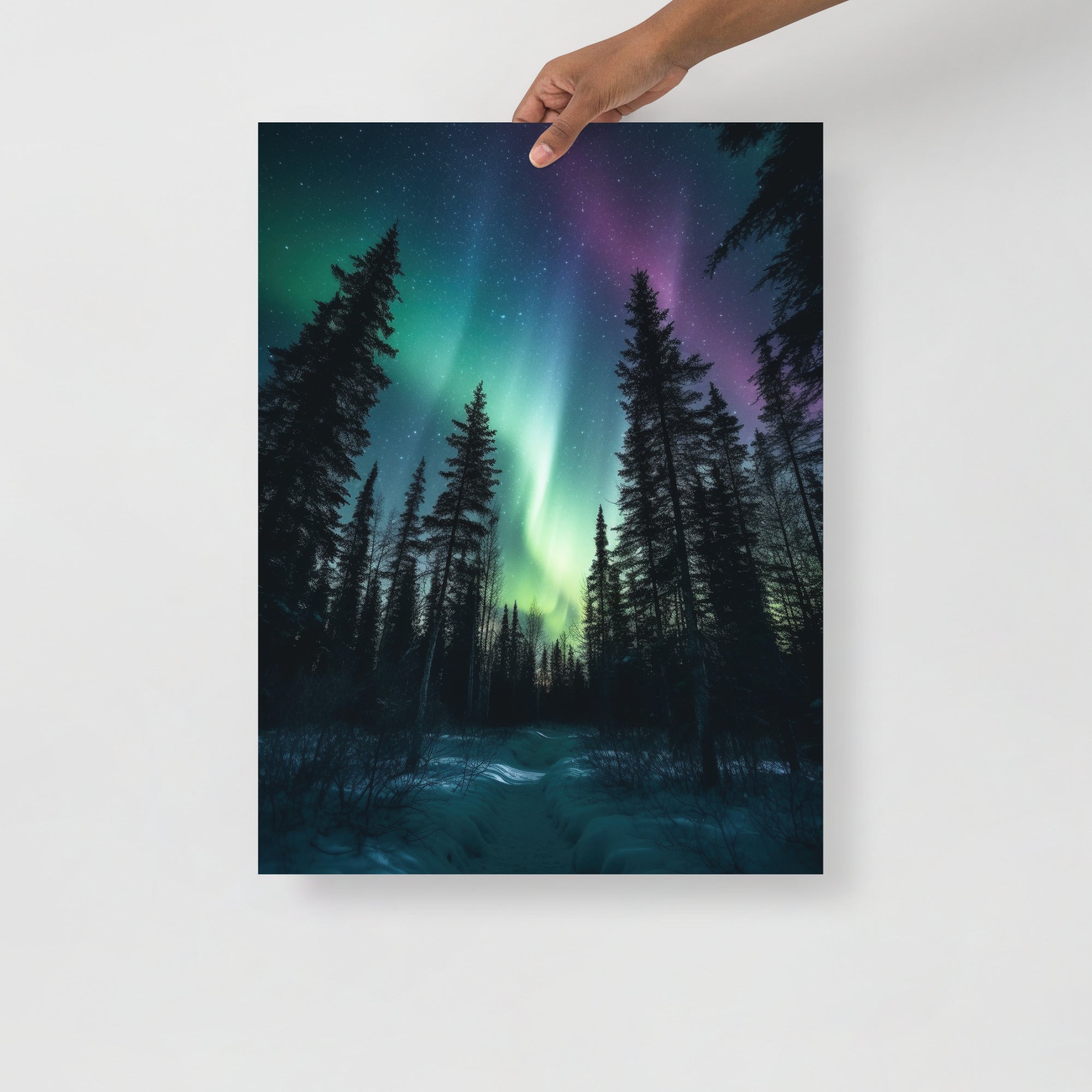 Aurora Borealis Celestial Dance Art Poster by Visual Verse - Image 7