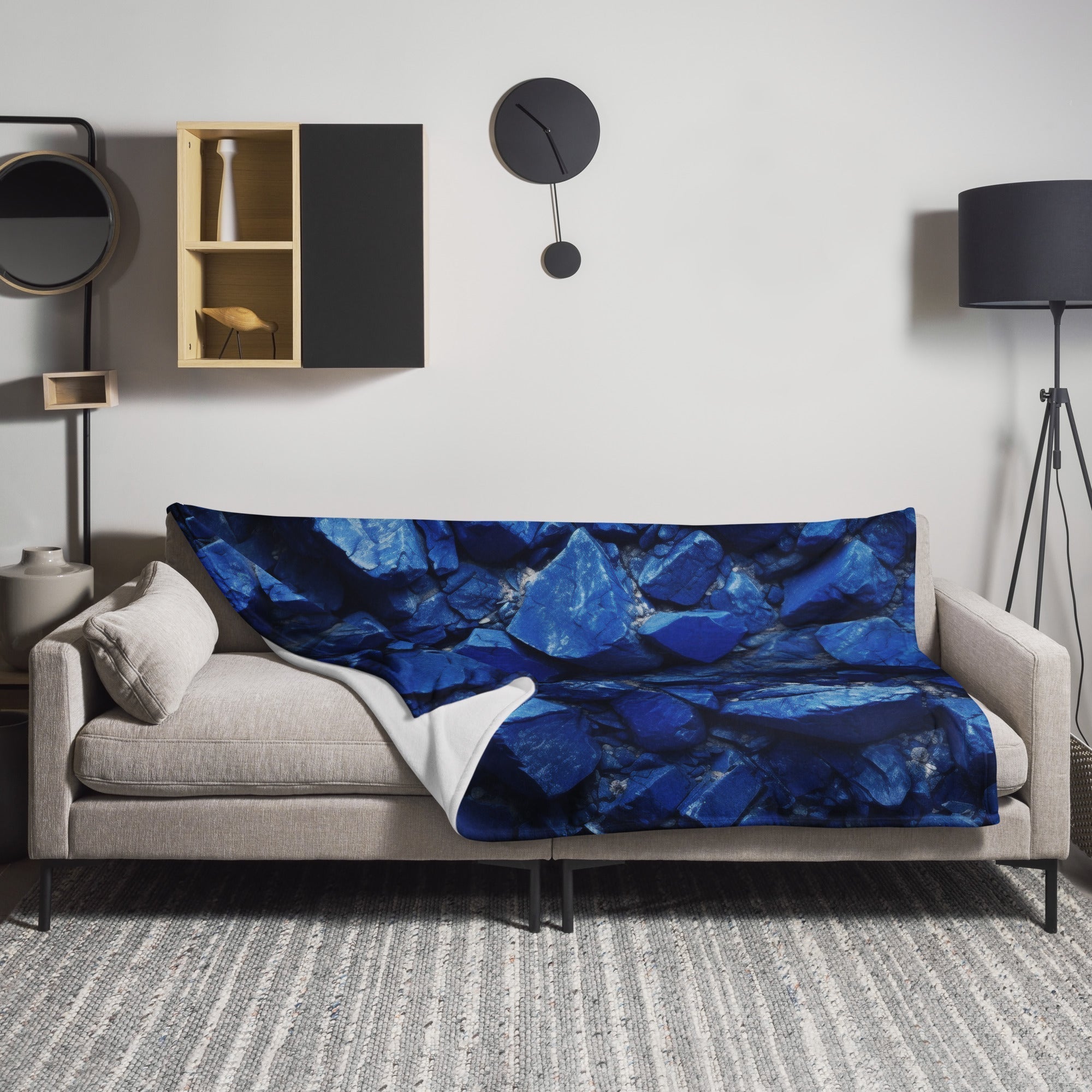 Azurite Rock Blanket by Visual Verse - Image 1