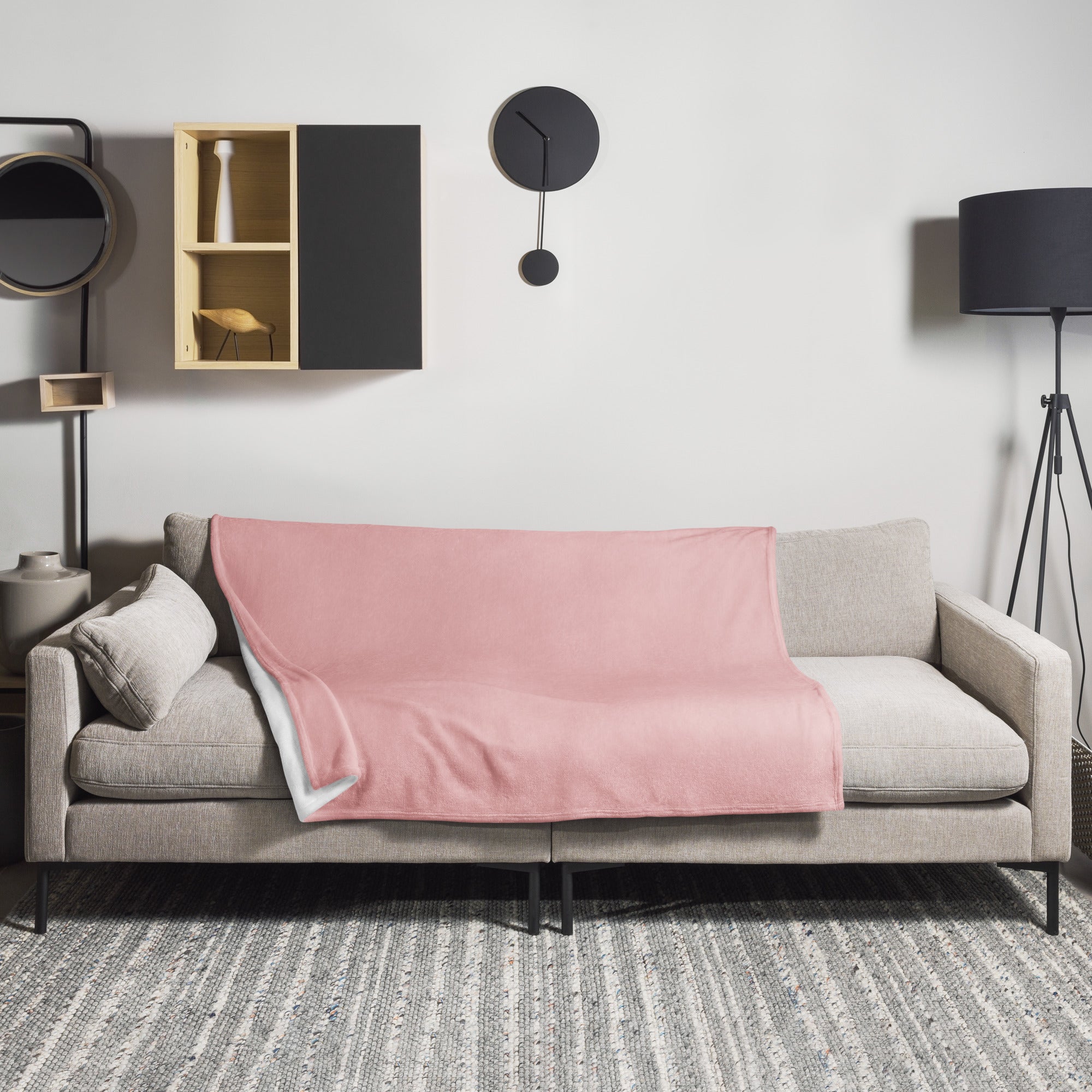 Baby Pink Color Blanket by Visual Verse - Image 1