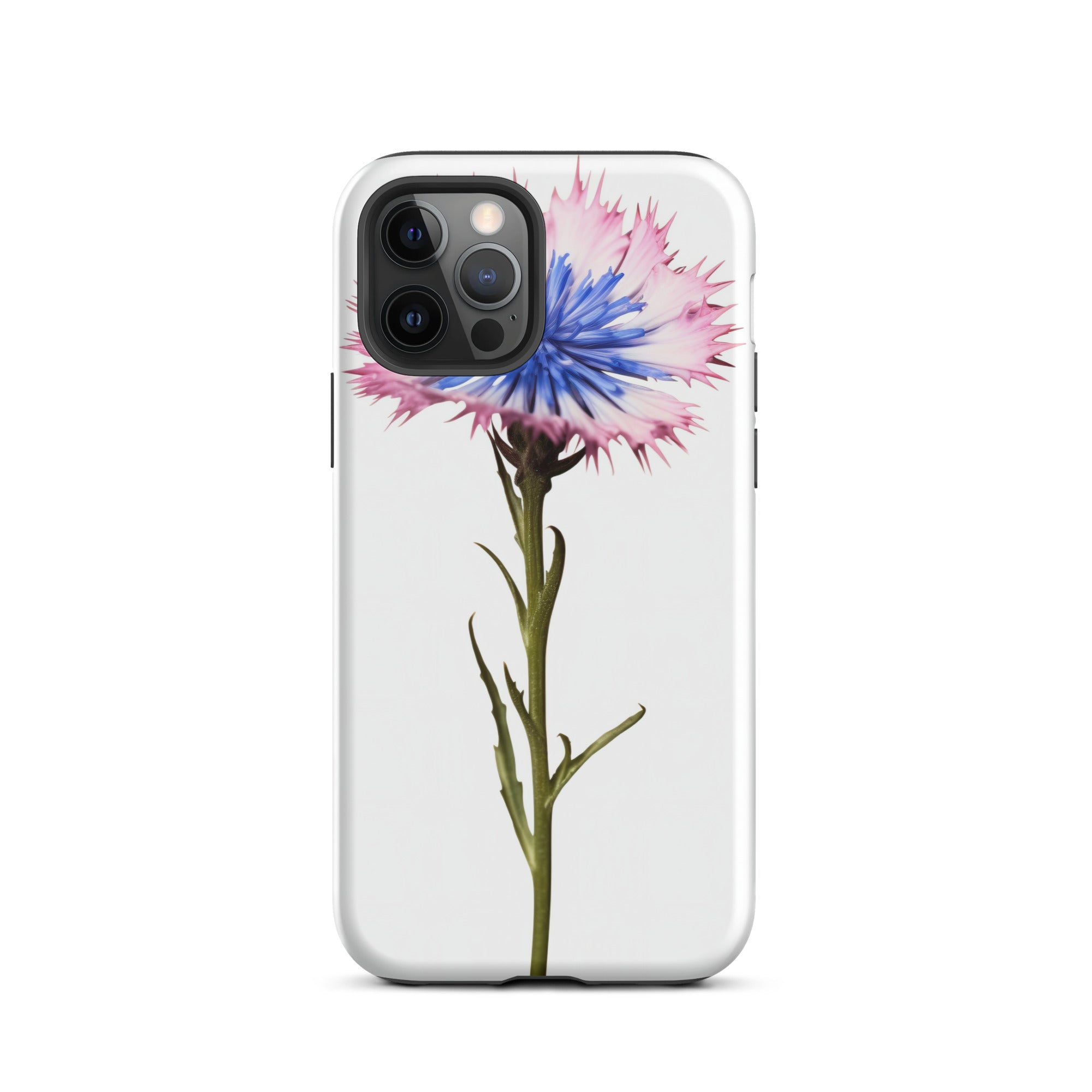 Bachelor Button Cornflower Flower iPhone Case by Visual Verse - Image 12