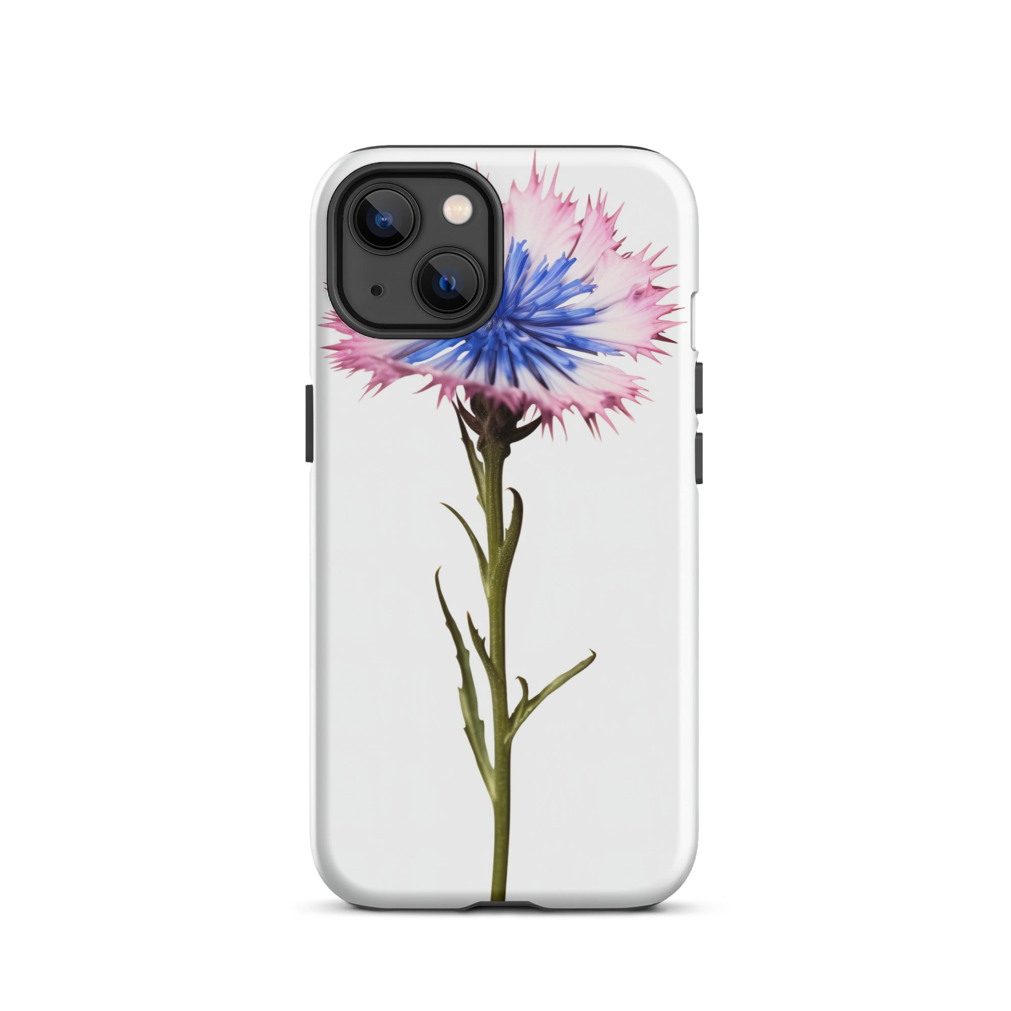 Bachelor Button Cornflower Flower iPhone Case by Visual Verse - Image 18