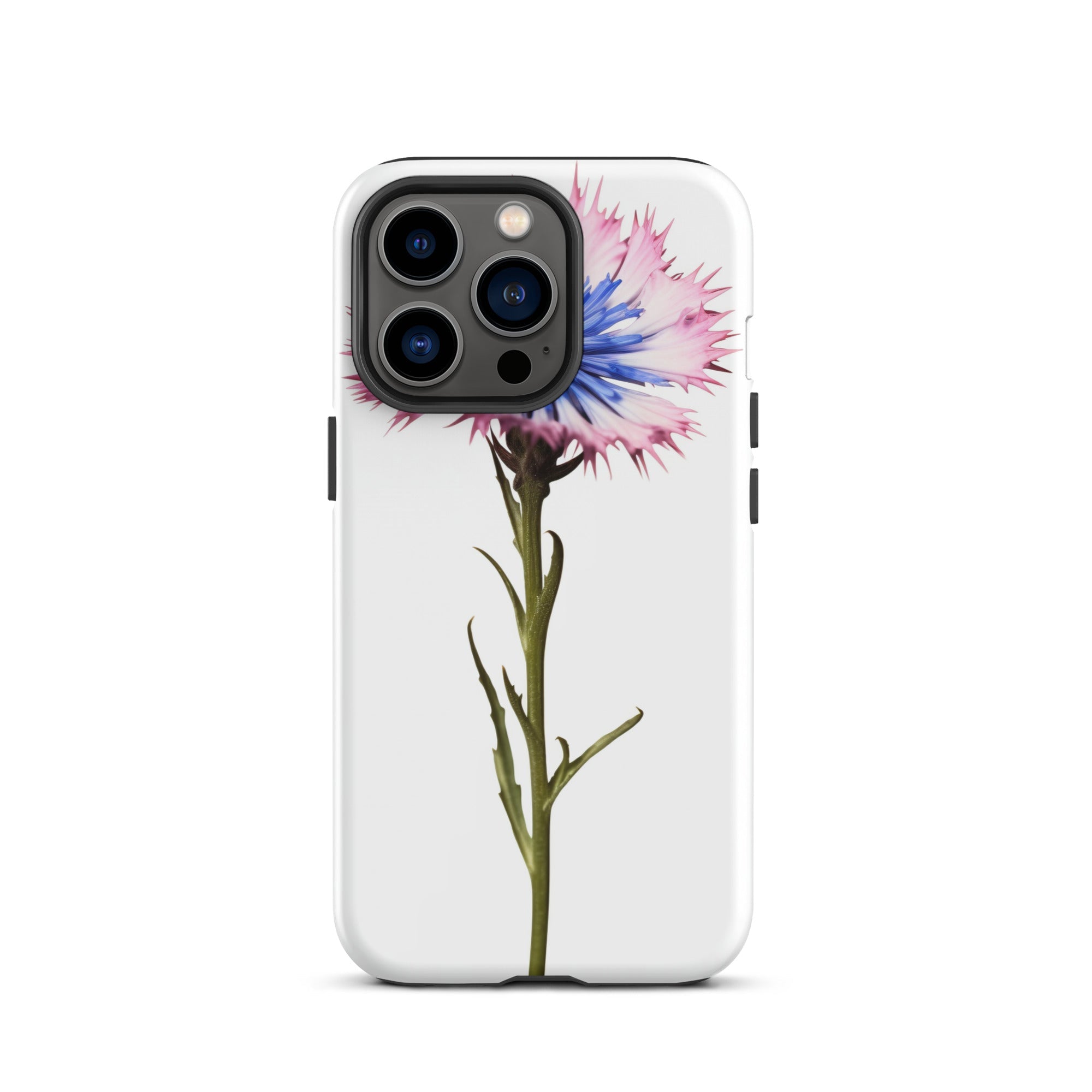 Bachelor Button Cornflower Flower iPhone Case by Visual Verse - Image 20