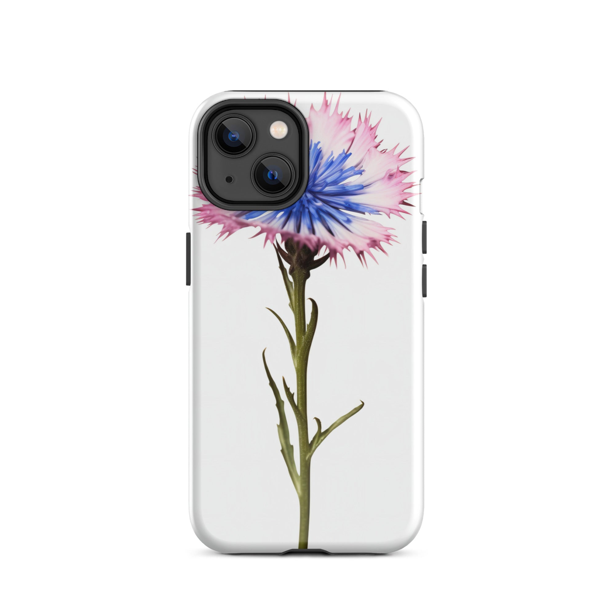 Bachelor Button Cornflower Flower iPhone Case by Visual Verse - Image 23