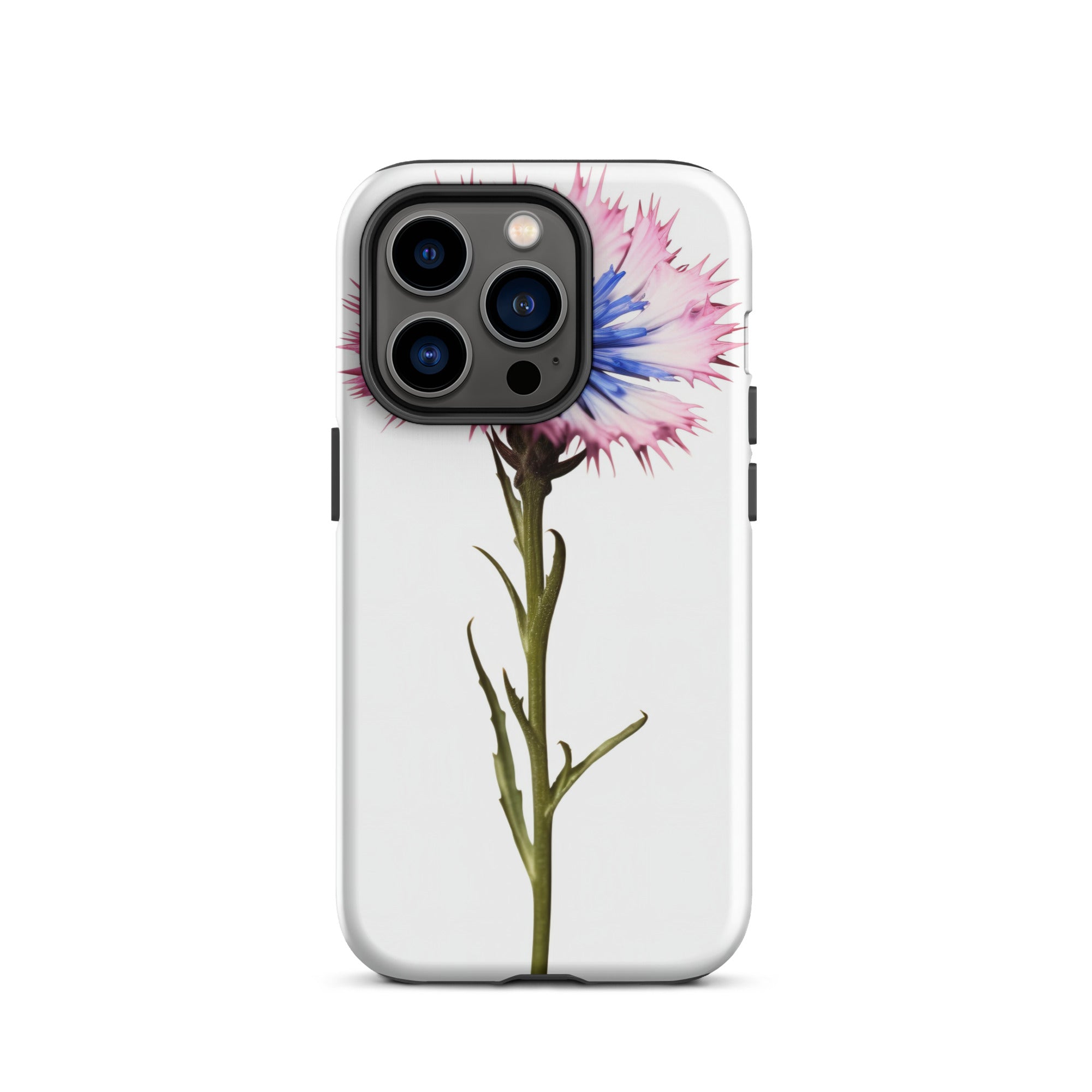 Bachelor Button Cornflower Flower iPhone Case by Visual Verse - Image 28