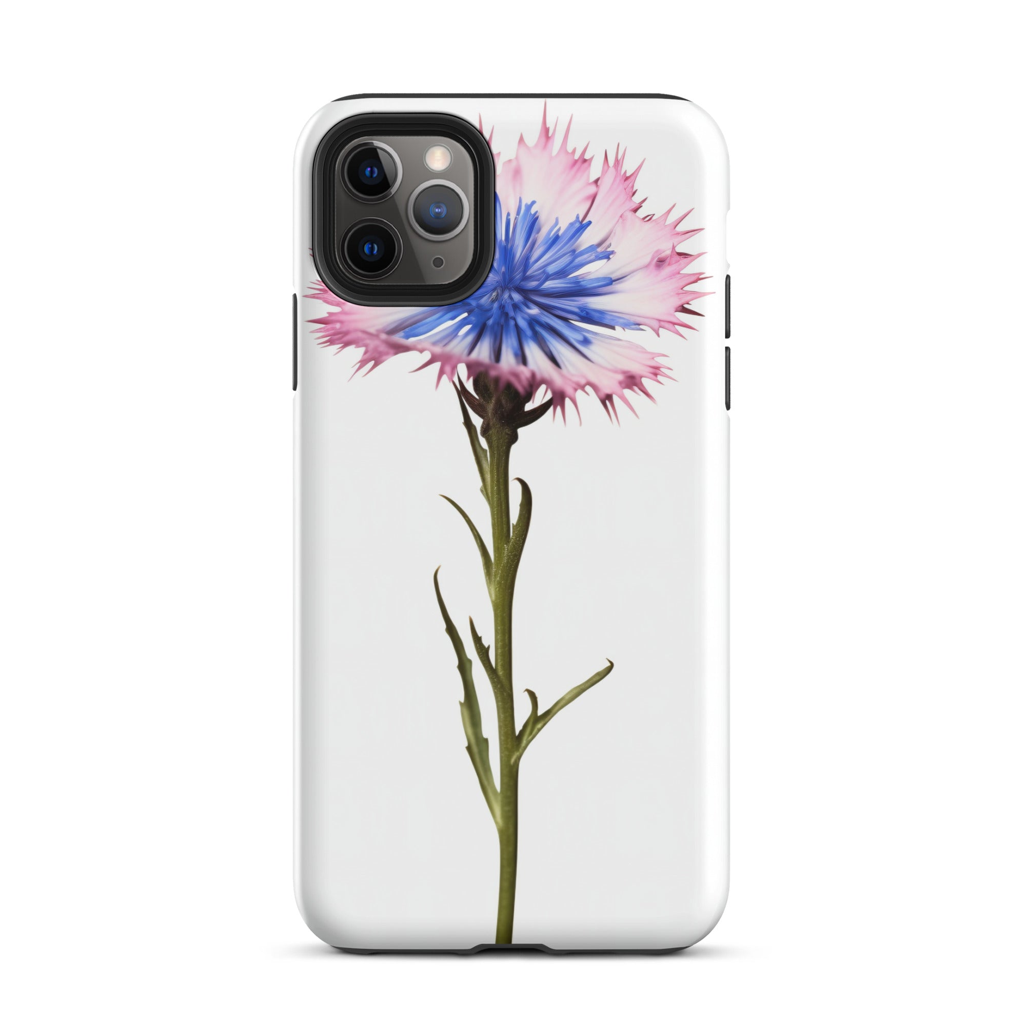 Bachelor Button Cornflower Flower iPhone Case by Visual Verse - Image 6