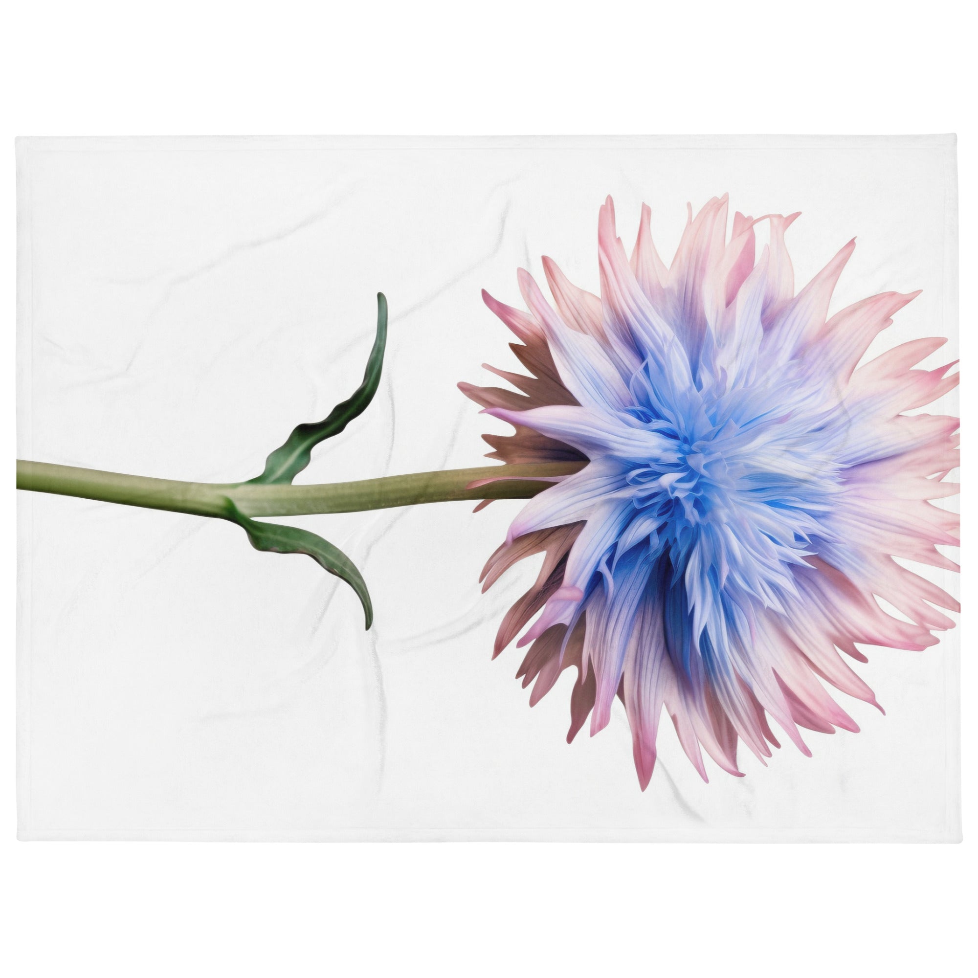 Bachelors Button Flower Blanket by Visual Verse - Image 1