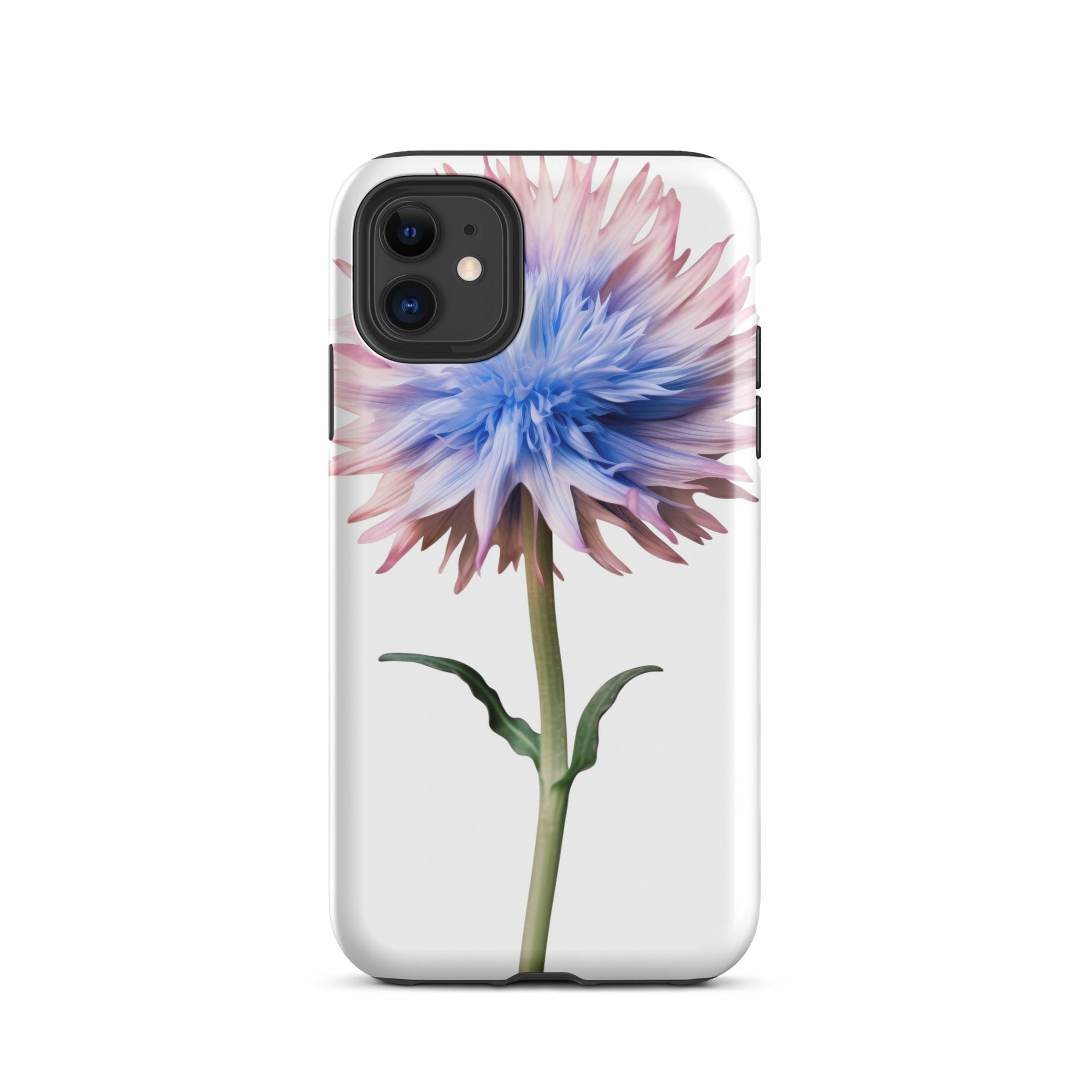 Bachelors Button Flower iPhone Case by Visual Verse - Image 1