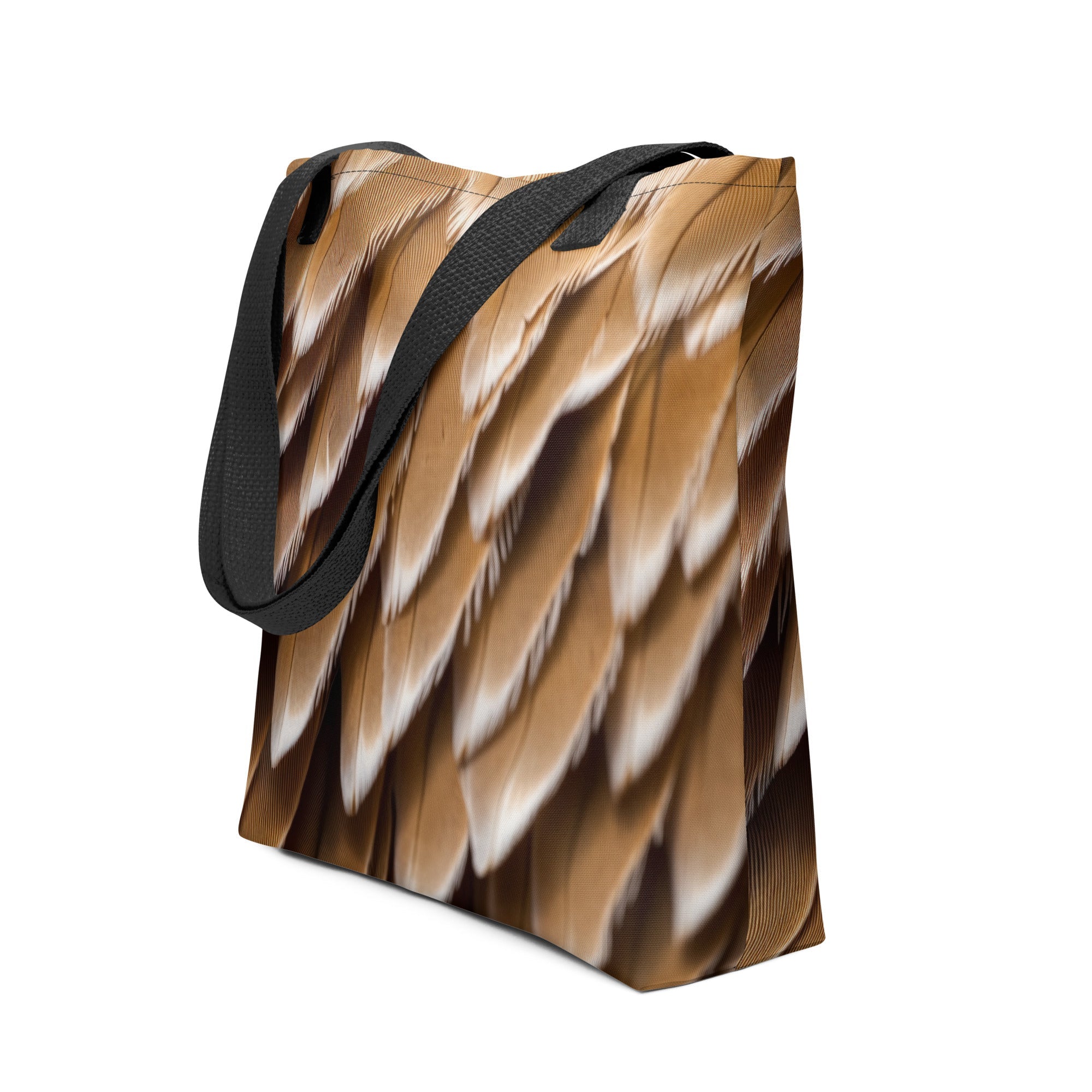 Bald Eagle Feather Tote Bag by Visual Verse - Image 1