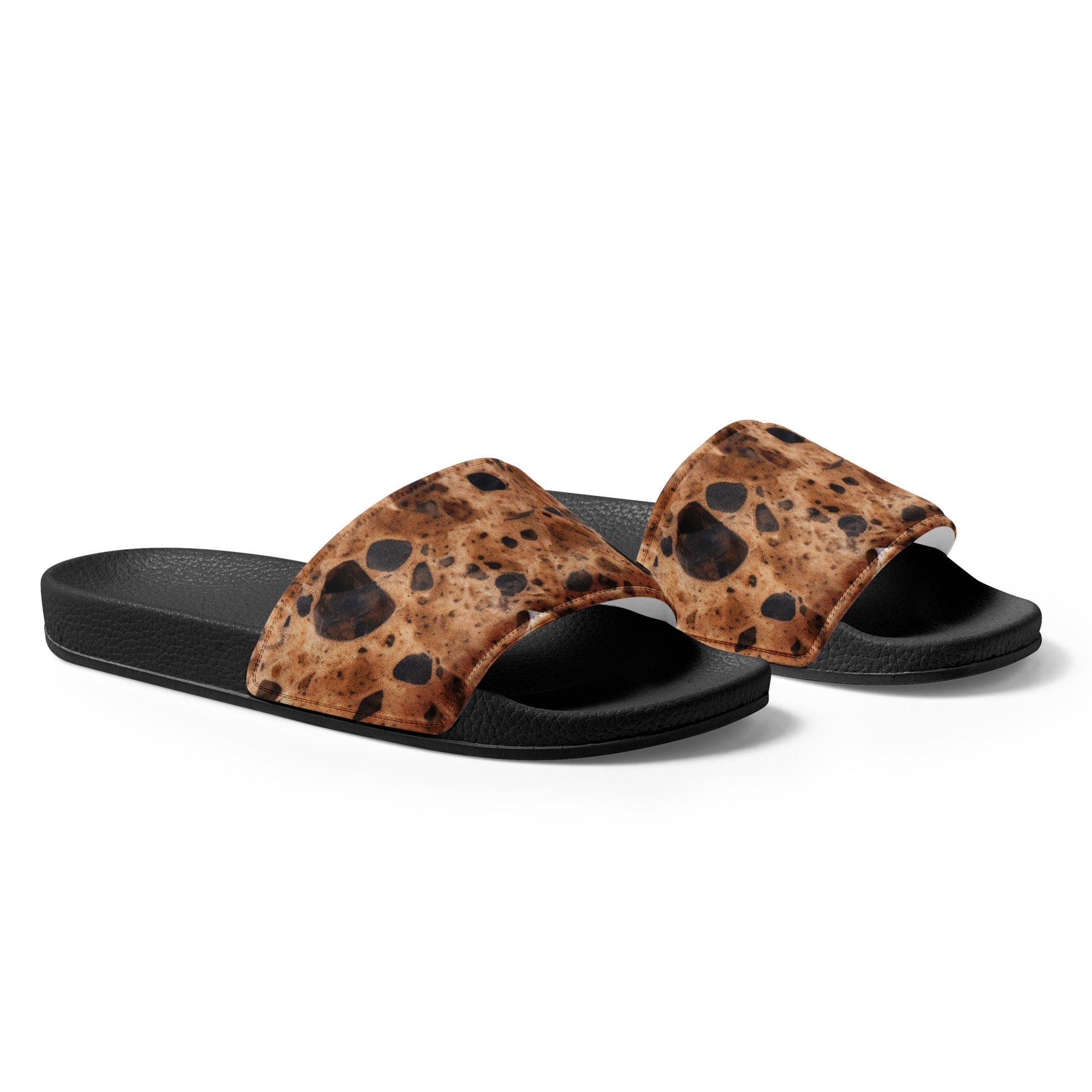 Baltic Brown Granite Men's Slides by Visual Verse - Image 4