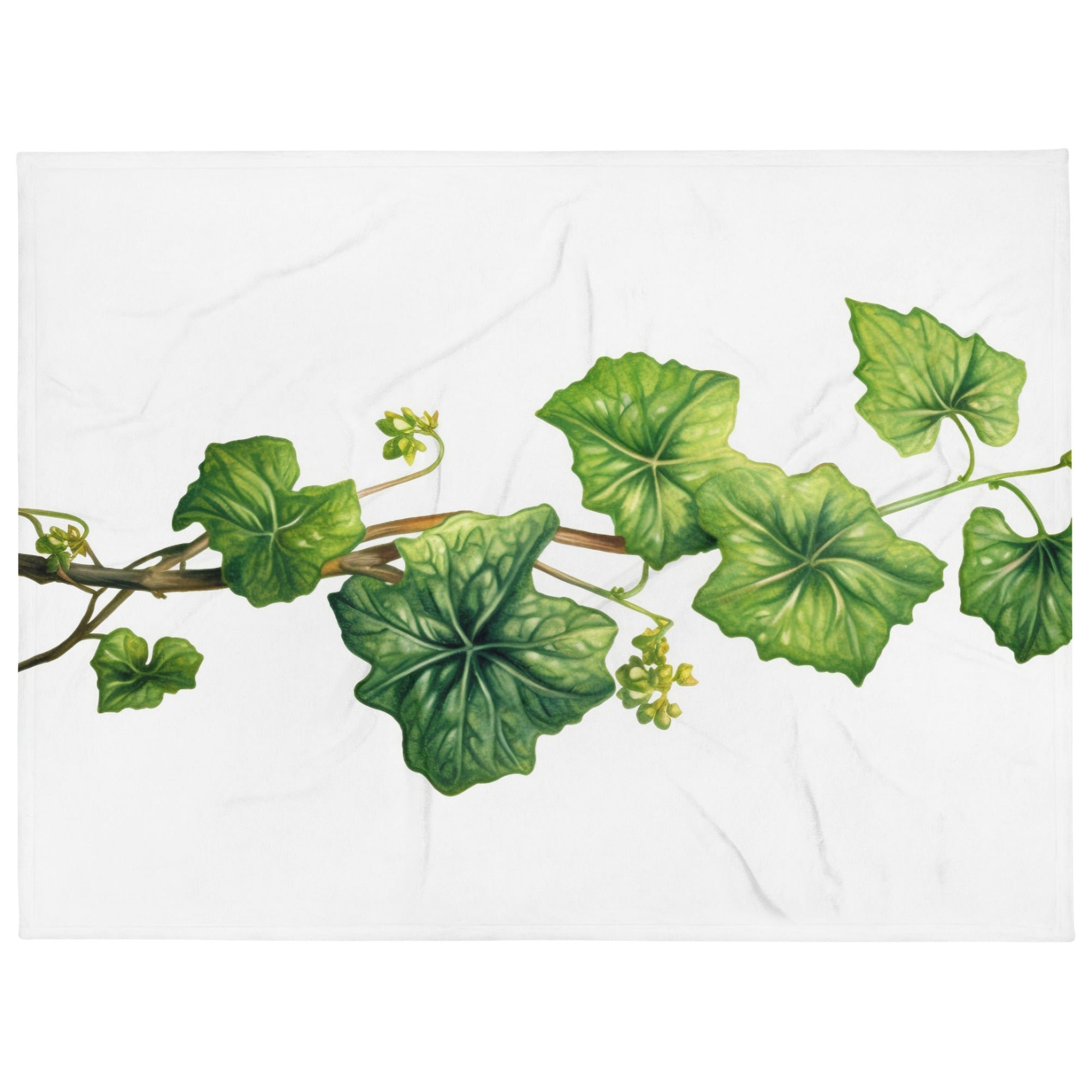 Baltic Ivy Flower Blanket by Visual Verse - Image 1