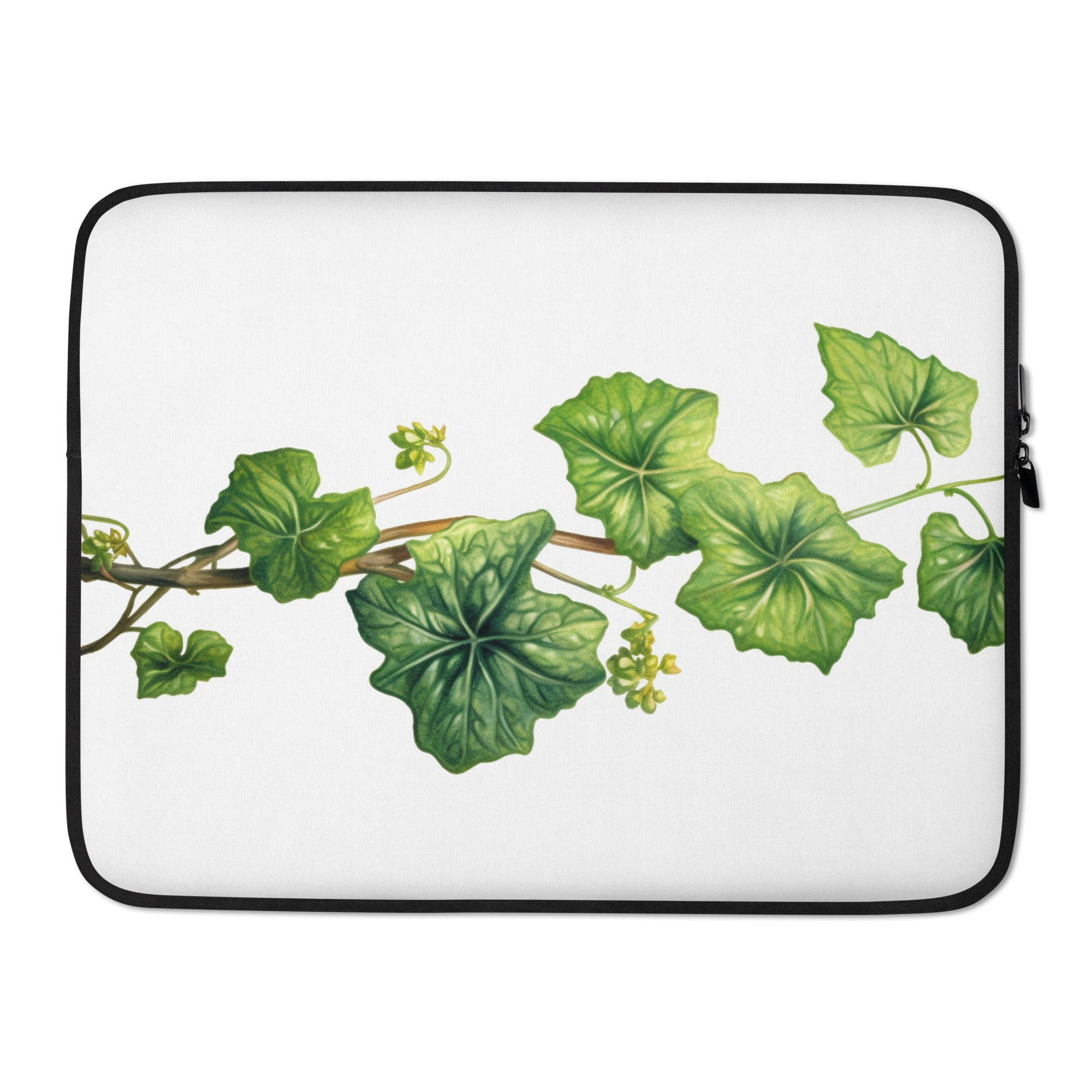 Baltic Ivy Flower Laptop Sleeve by Visual Verse - Image 1