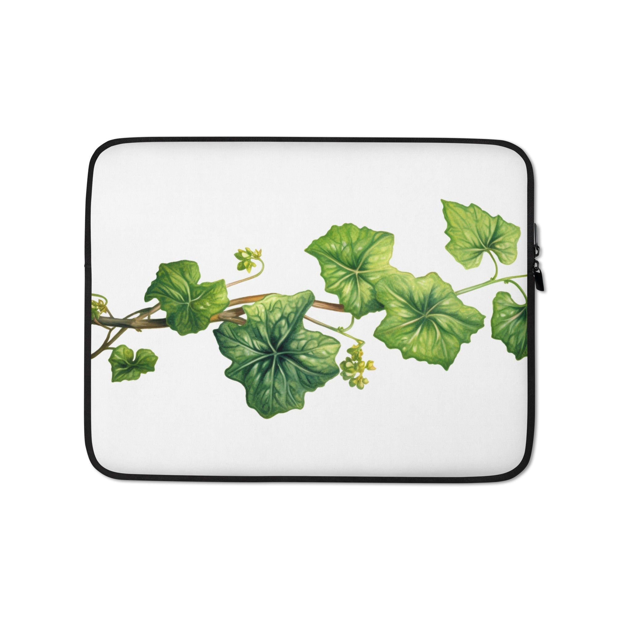 Baltic Ivy Flower Laptop Sleeve by Visual Verse - Image 2