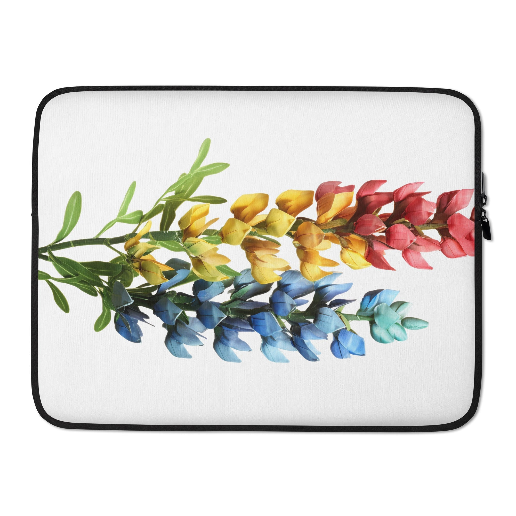 Baptisia Two Flower Laptop Sleeve by Visual Verse - Image 1