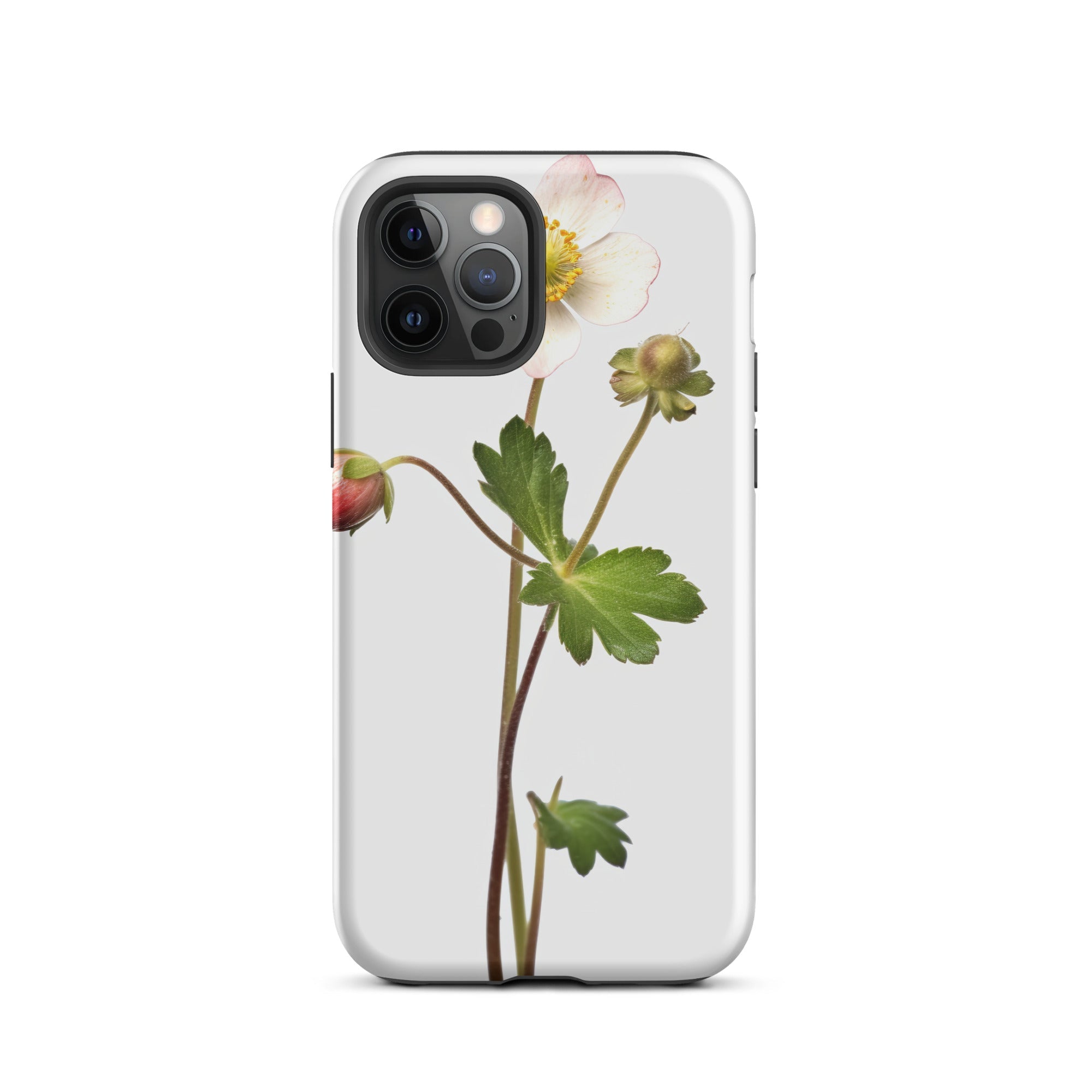 Barren Strawberry Flower iPhone Case by Visual Verse - Image 12
