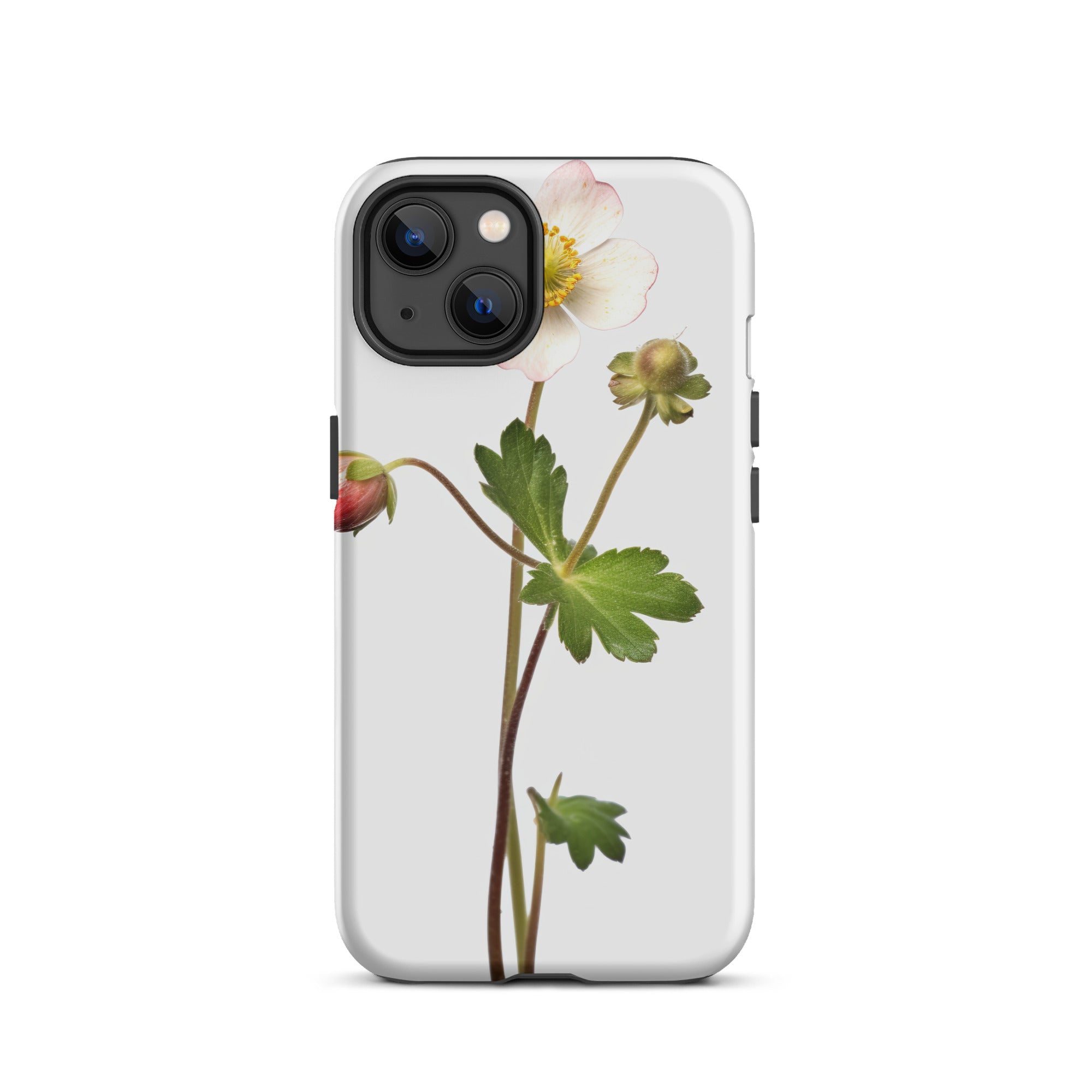 Barren Strawberry Flower iPhone Case by Visual Verse - Image 18
