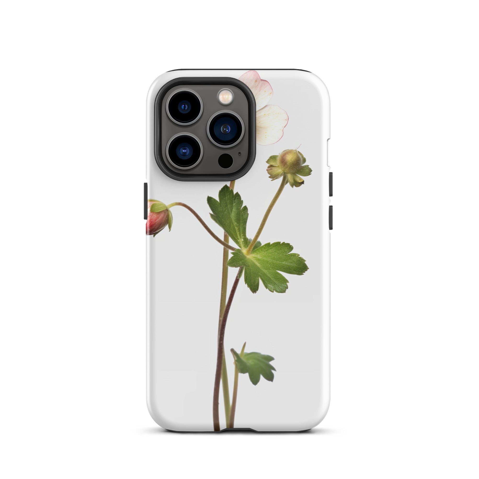 Barren Strawberry Flower iPhone Case by Visual Verse - Image 19