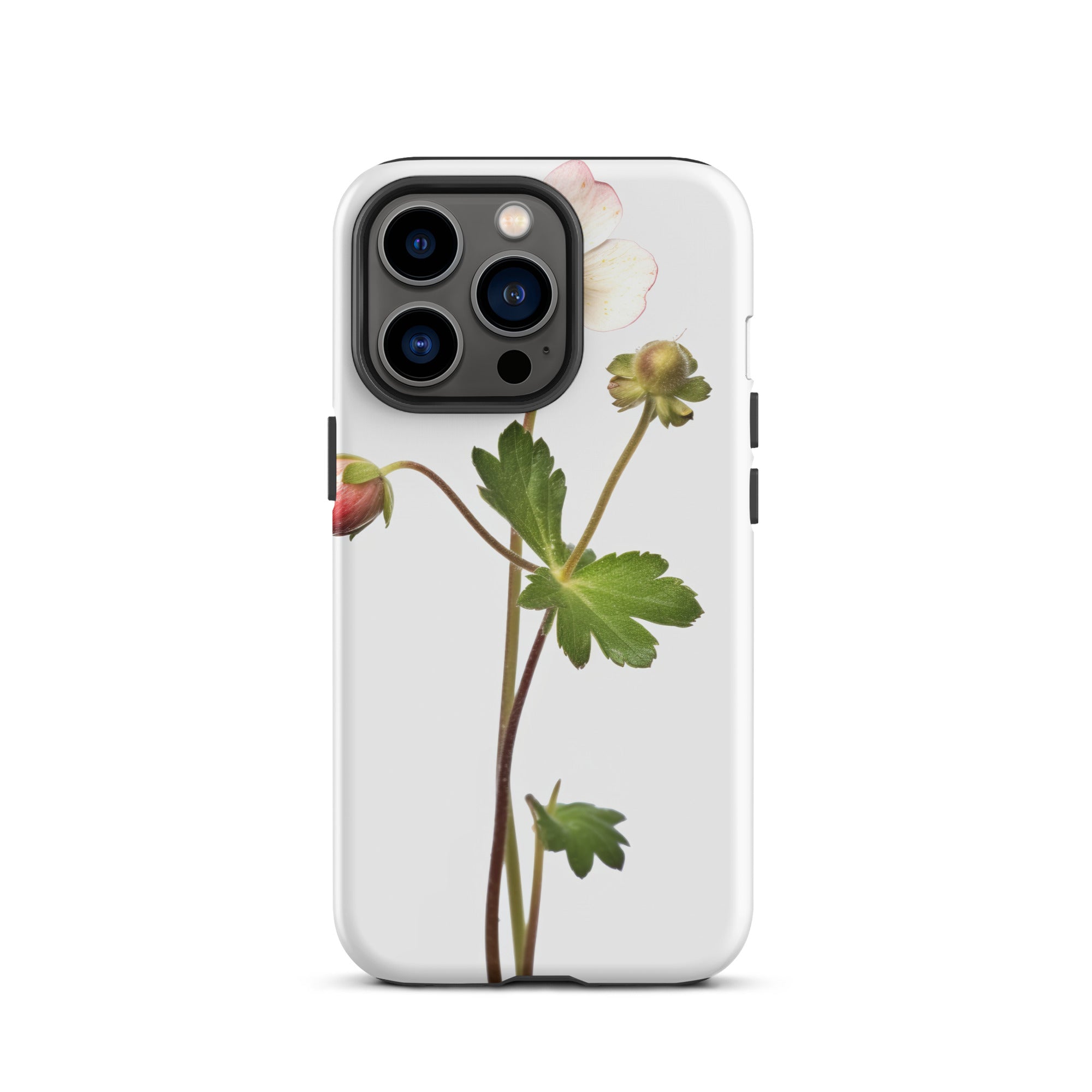 Barren Strawberry Flower iPhone Case by Visual Verse - Image 20