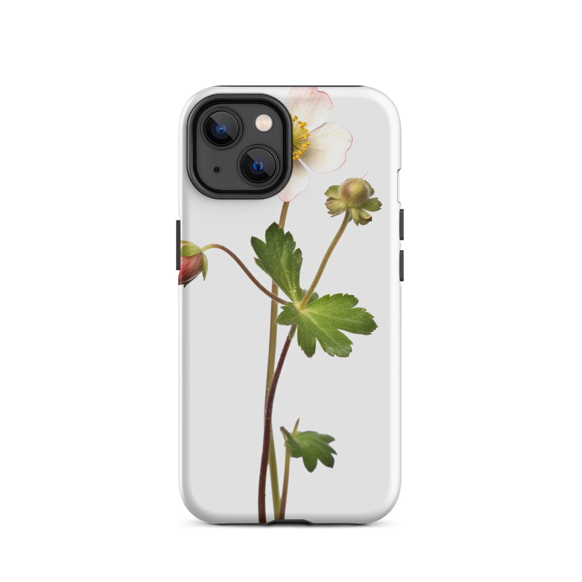 Barren Strawberry Flower iPhone Case by Visual Verse - Image 24
