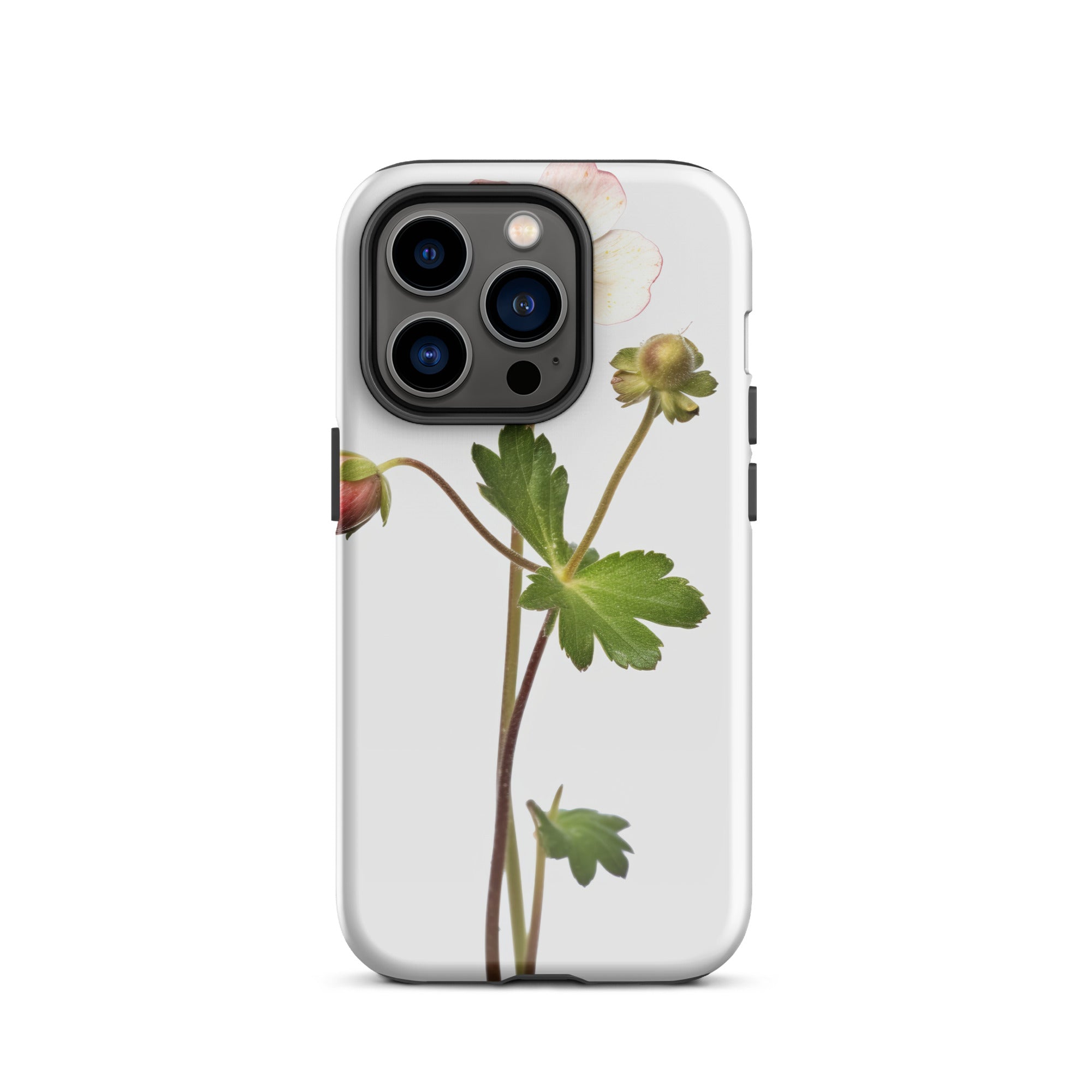 Barren Strawberry Flower iPhone Case by Visual Verse - Image 27