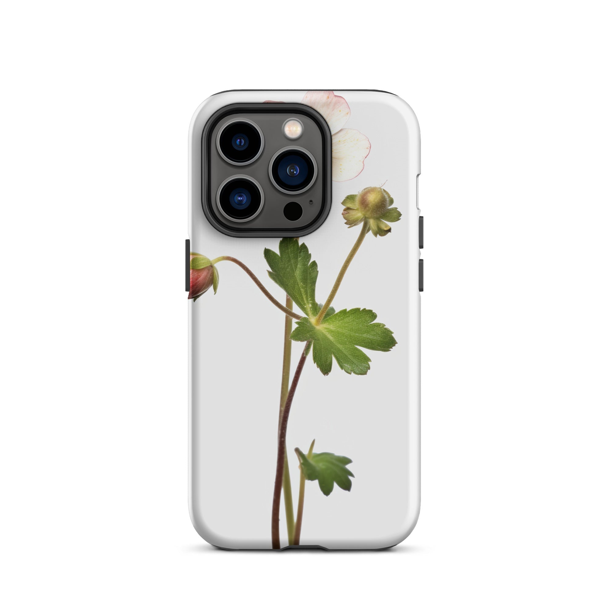 Barren Strawberry Flower iPhone Case by Visual Verse - Image 28