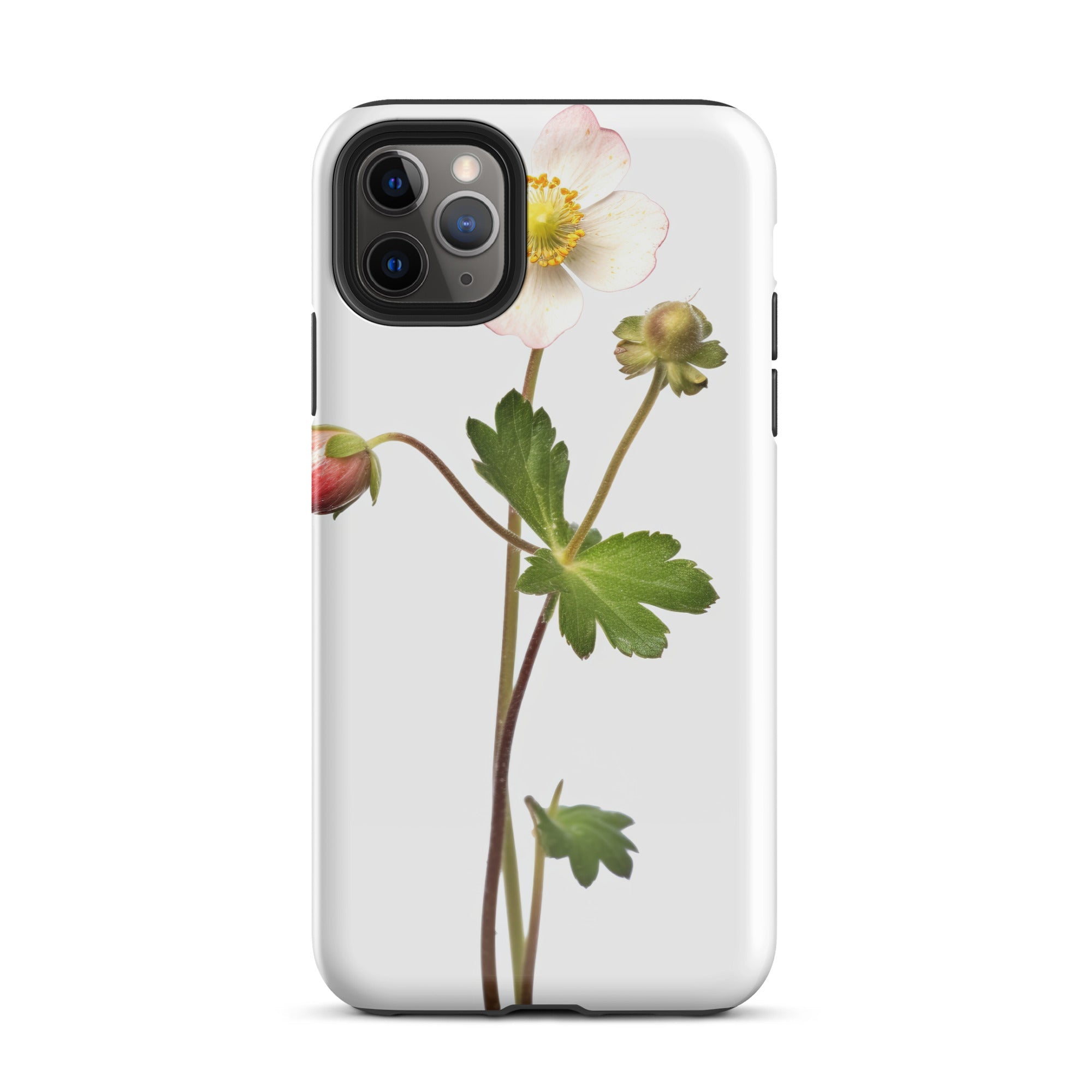 Barren Strawberry Flower iPhone Case by Visual Verse - Image 5
