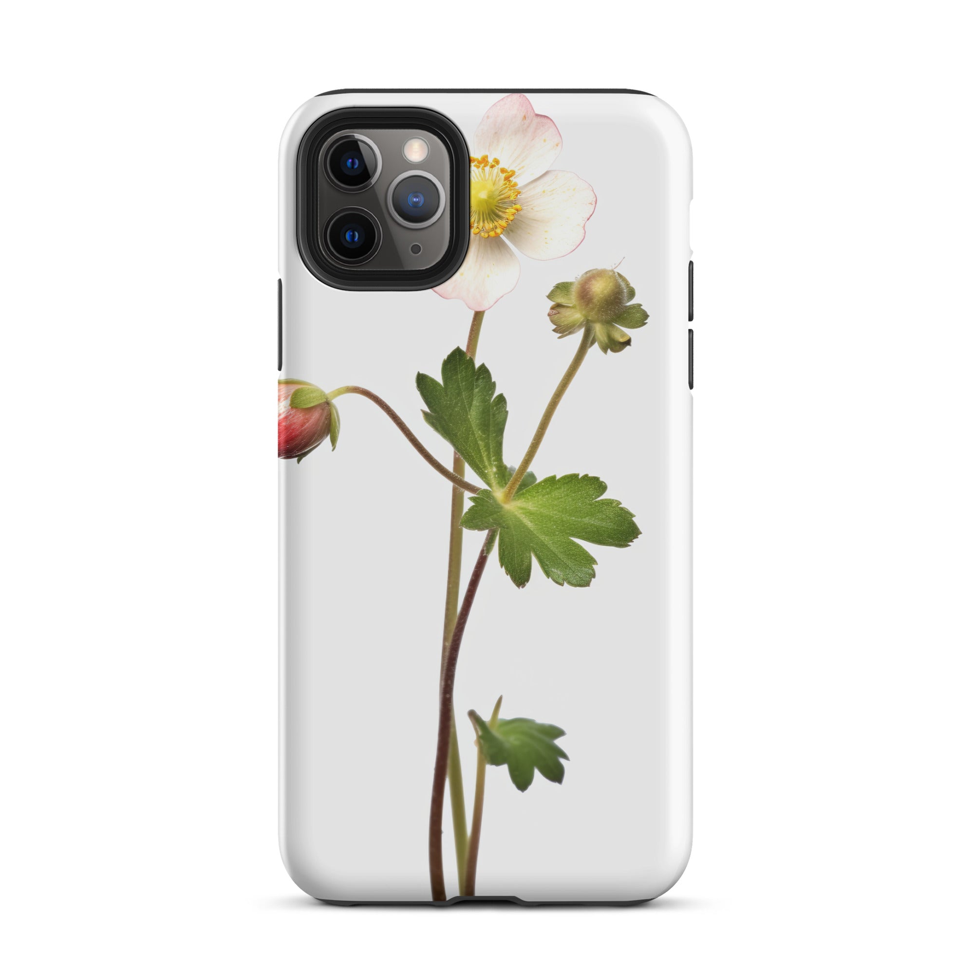Barren Strawberry Flower iPhone Case by Visual Verse - Image 6