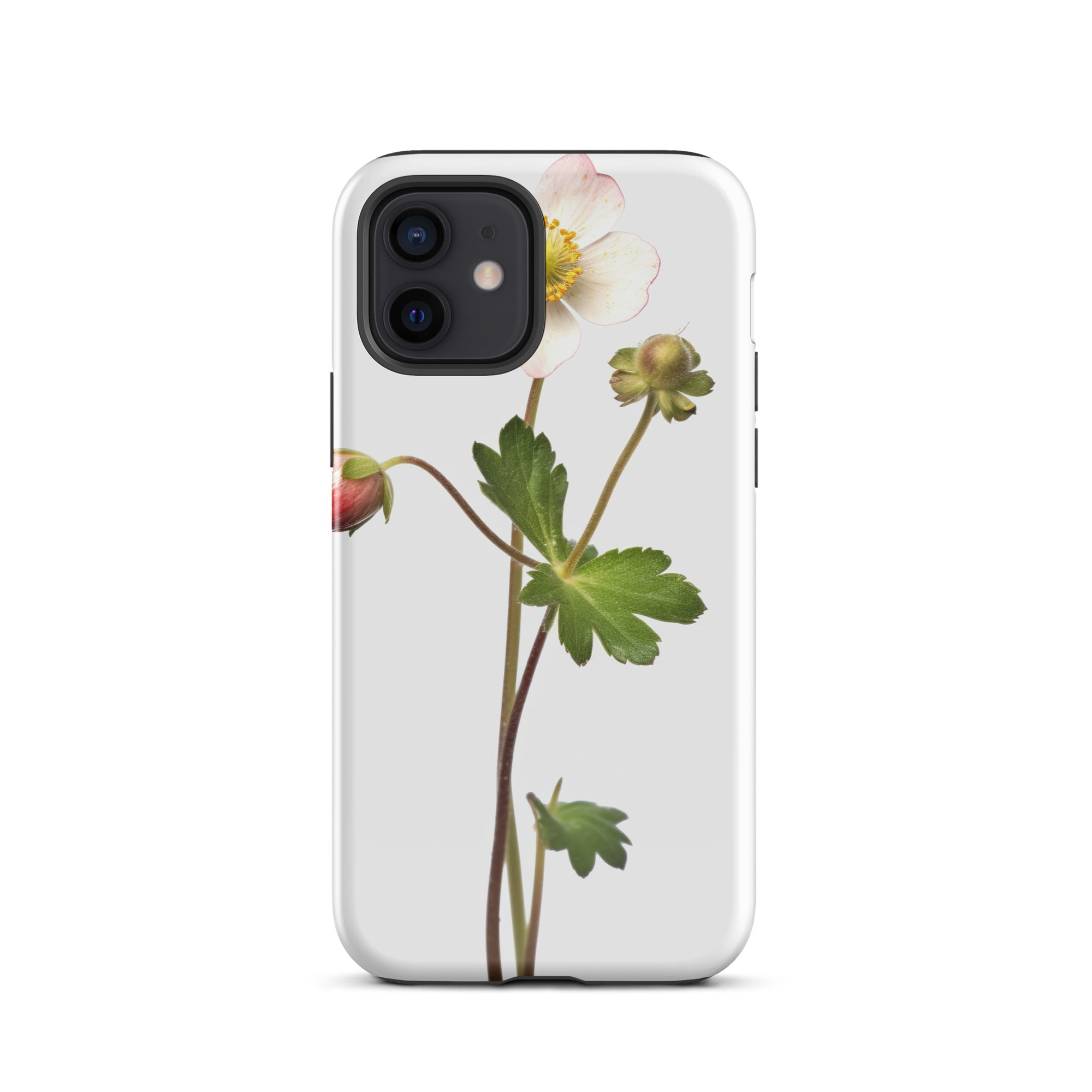 Barren Strawberry Flower iPhone Case by Visual Verse - Image 9