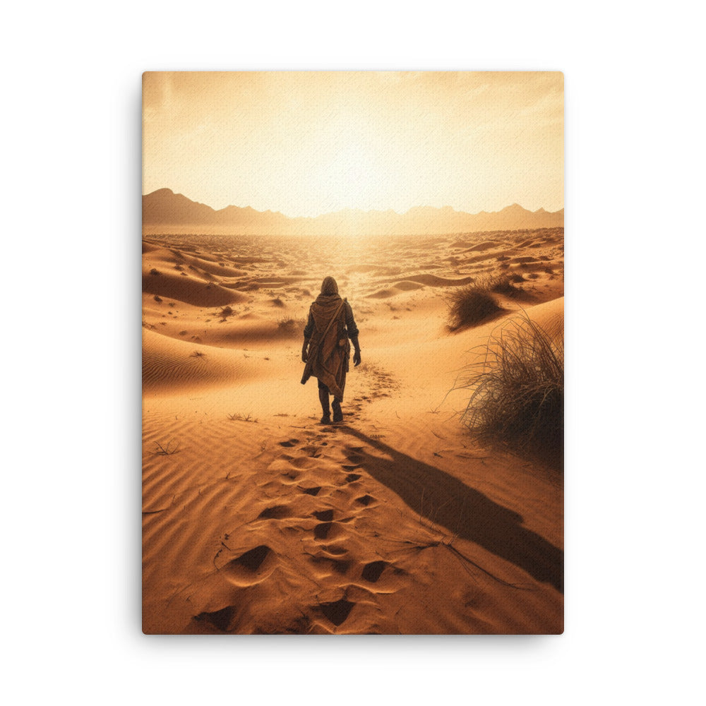Barren Sun Trekking Adventure Canvas Art by Visual Verse - Image 5