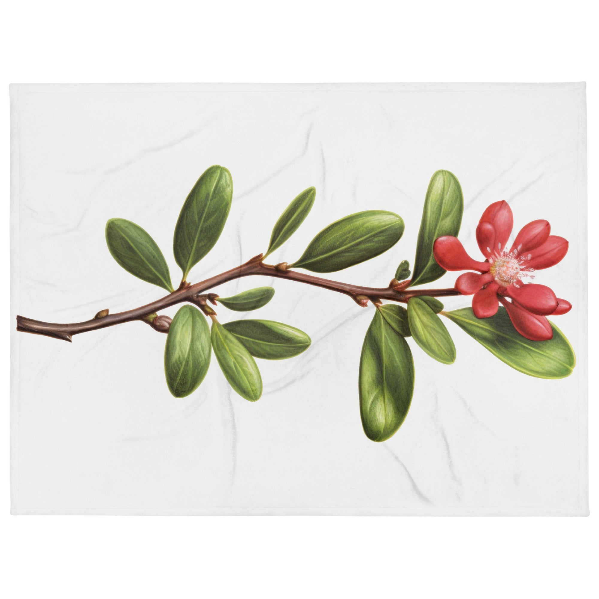 Bearberry Flower Blanket by Visual Verse - Image 1