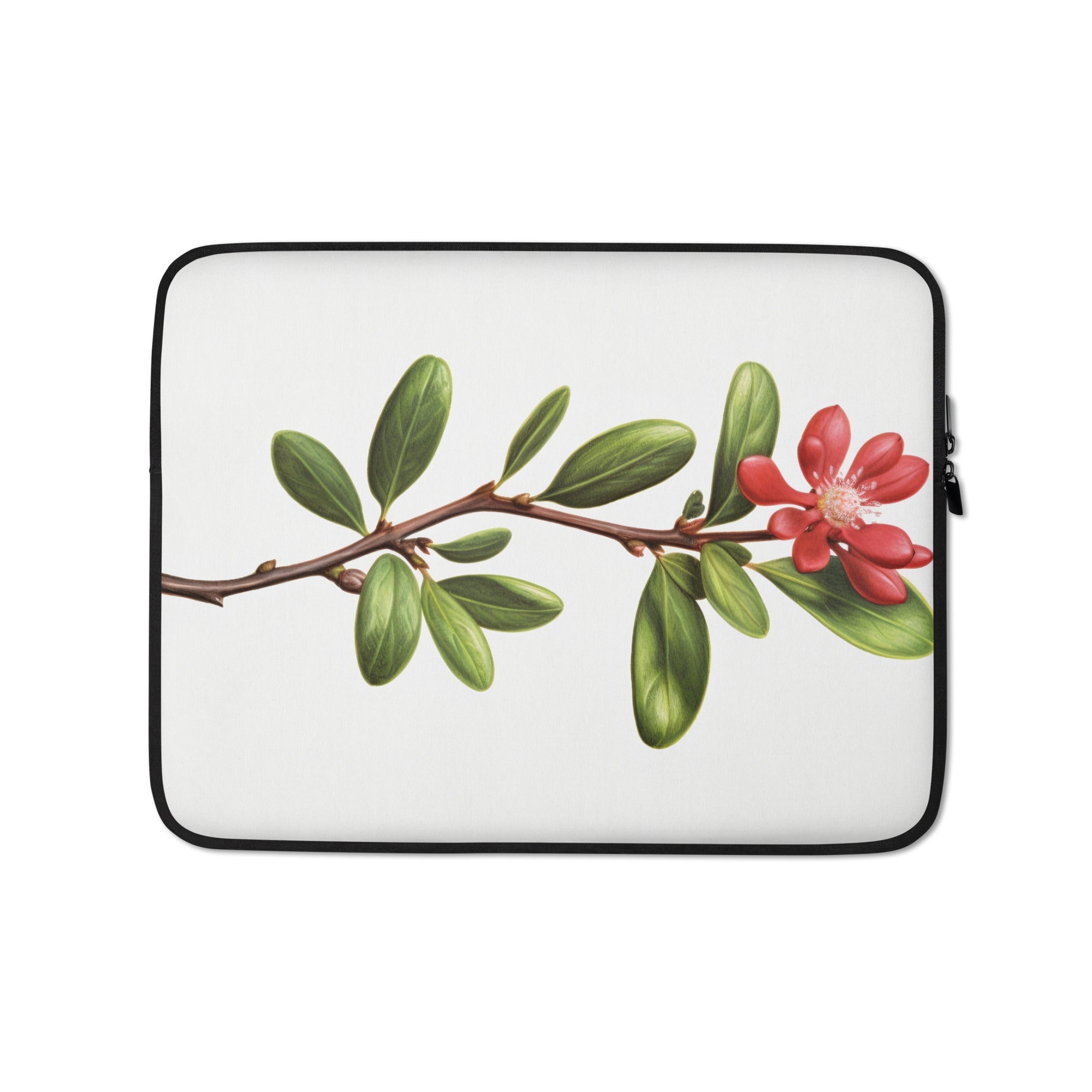 Bearberry Flower Laptop Sleeve by Visual Verse - Image 2